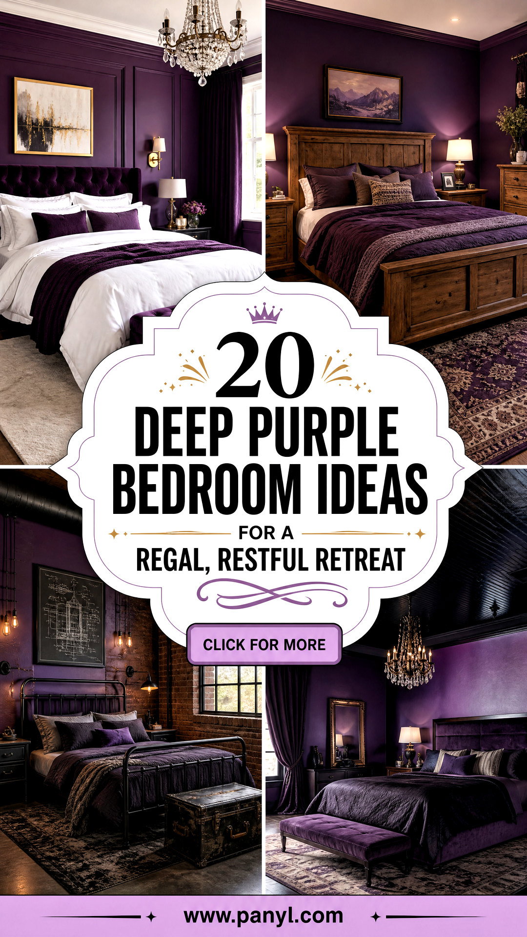 20 Deep Purple Bedroom Ideas for a Regal Restful Retreat - 20 Deep Purple Bedroom Ideas for a Regal, Restful Retreat