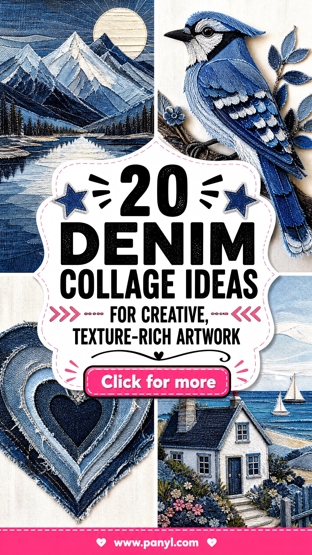 20 Denim Collage Ideas for Creative Texture-Rich Artwork - 20 Denim Collage Ideas for Creative, Texture-Rich Artwork