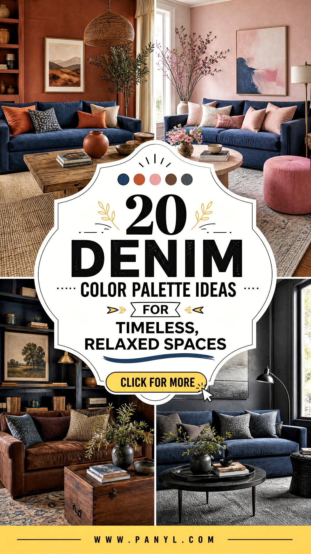 20 Denim Color Palette Ideas for Timeless Relaxed Spaces - 20 Denim Color Palette Ideas for Timeless, Relaxed Spaces