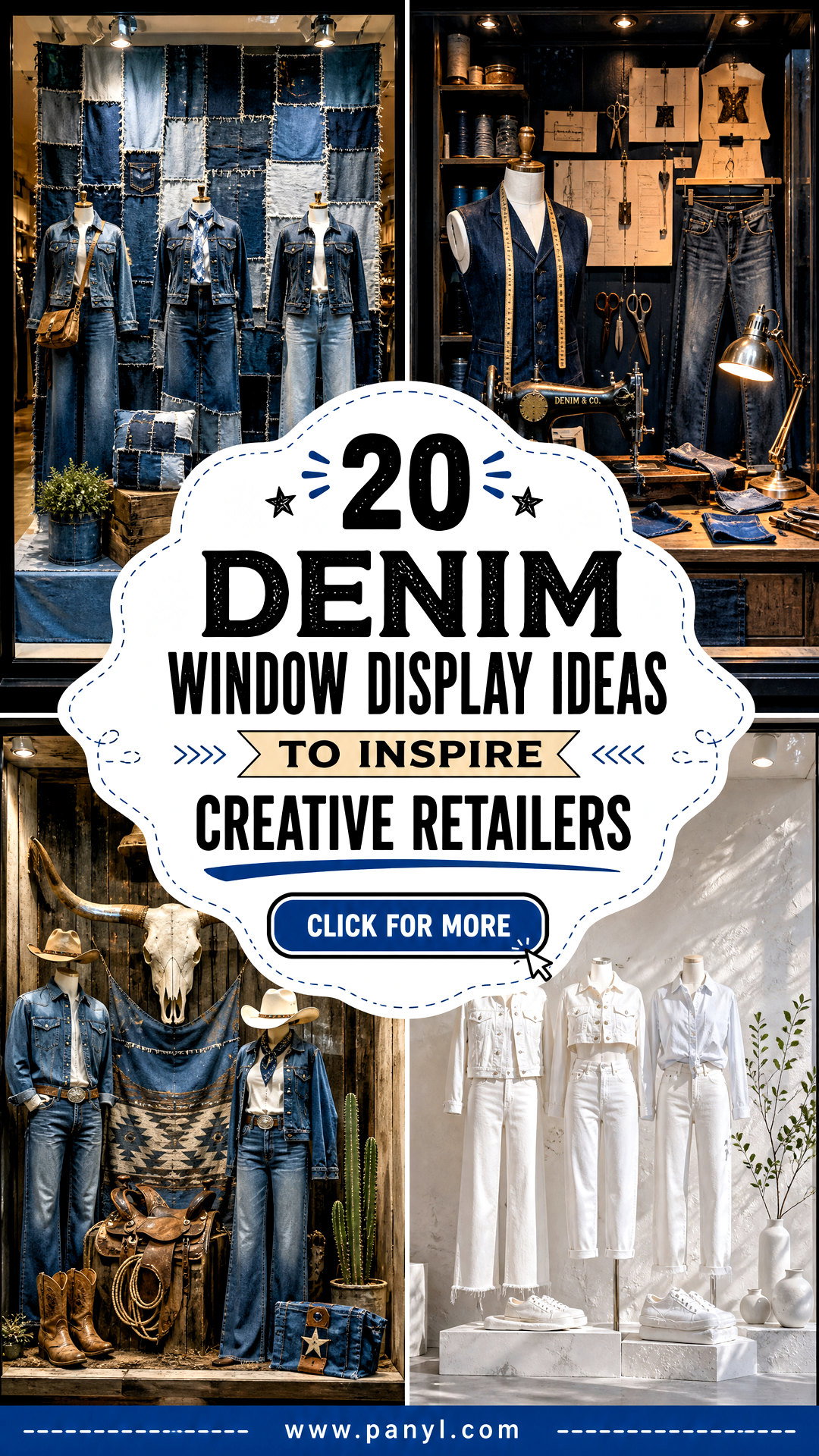 20 Denim Window Display Ideas to Inspire Creative Retailers - 20 Denim Window Display Ideas to Inspire Creative Retailers