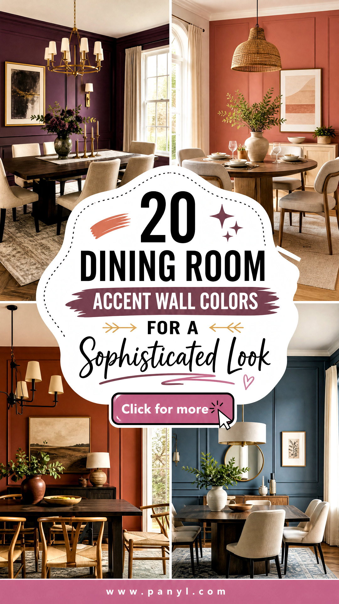 20 Dining Room Accent Wall Colors for a Sophisticated Look - 20 Dining Room Accent Wall Colors for a Sophisticated Look