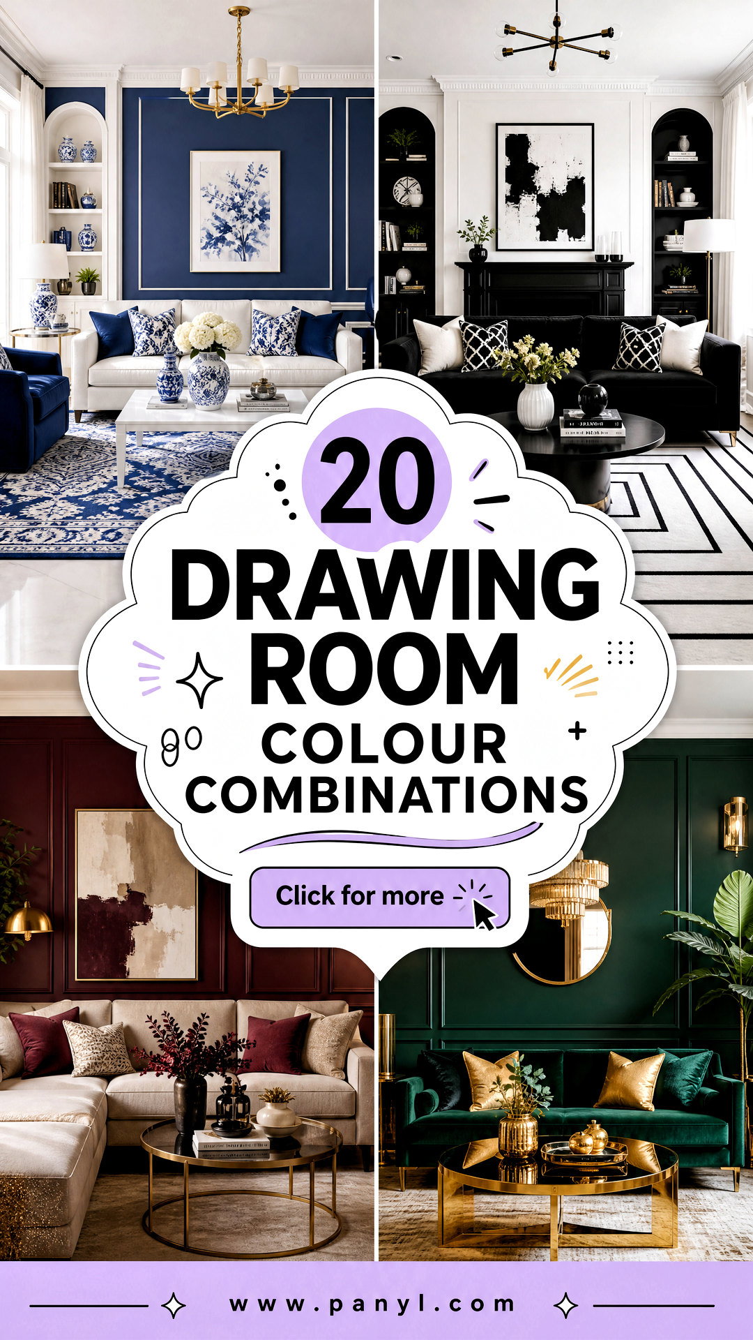 20 Drawing Room Colour Combinations for Elegant Modern Homes - 20 Drawing Room Colour Combinations for Elegant Modern Homes