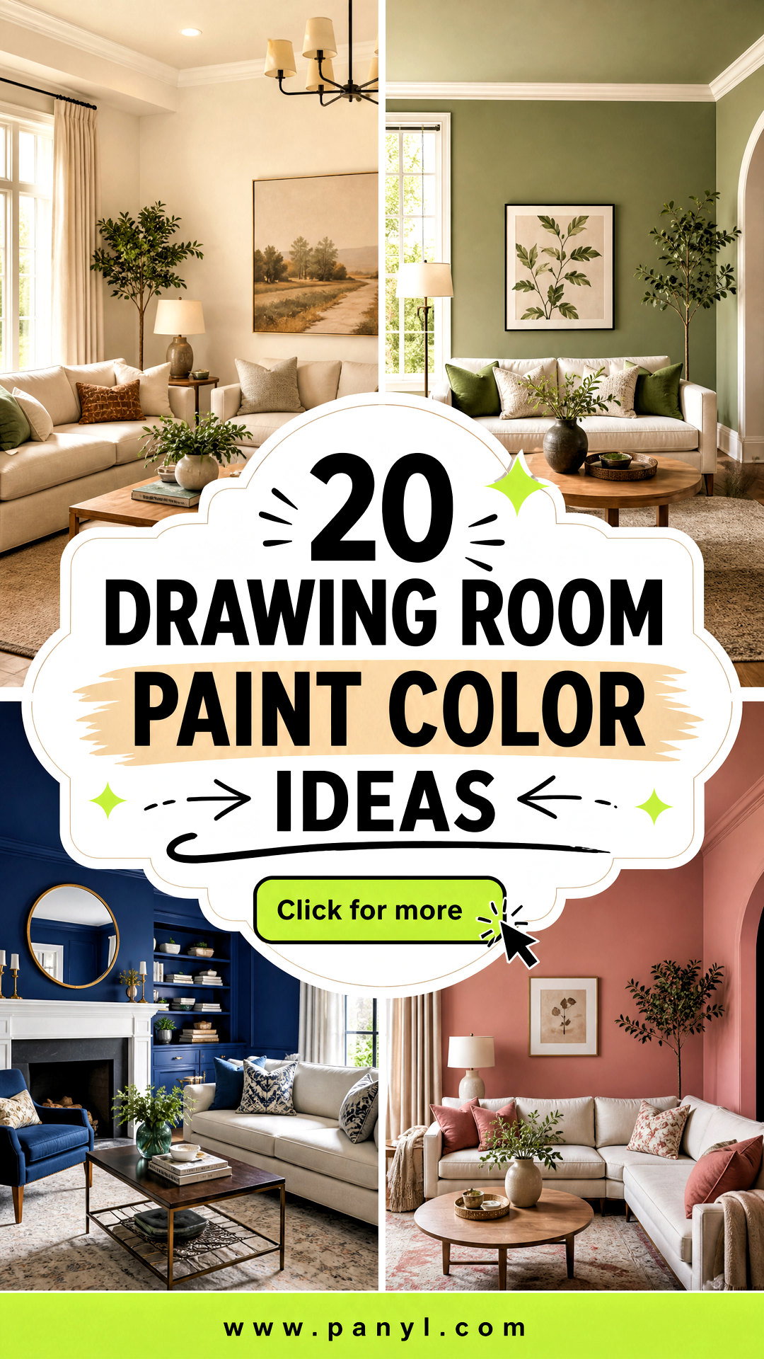 20 Drawing Room Paint Color Ideas for a Warm Stylish Home - 20 Drawing Room Paint Color Ideas for a Warm, Stylish Home