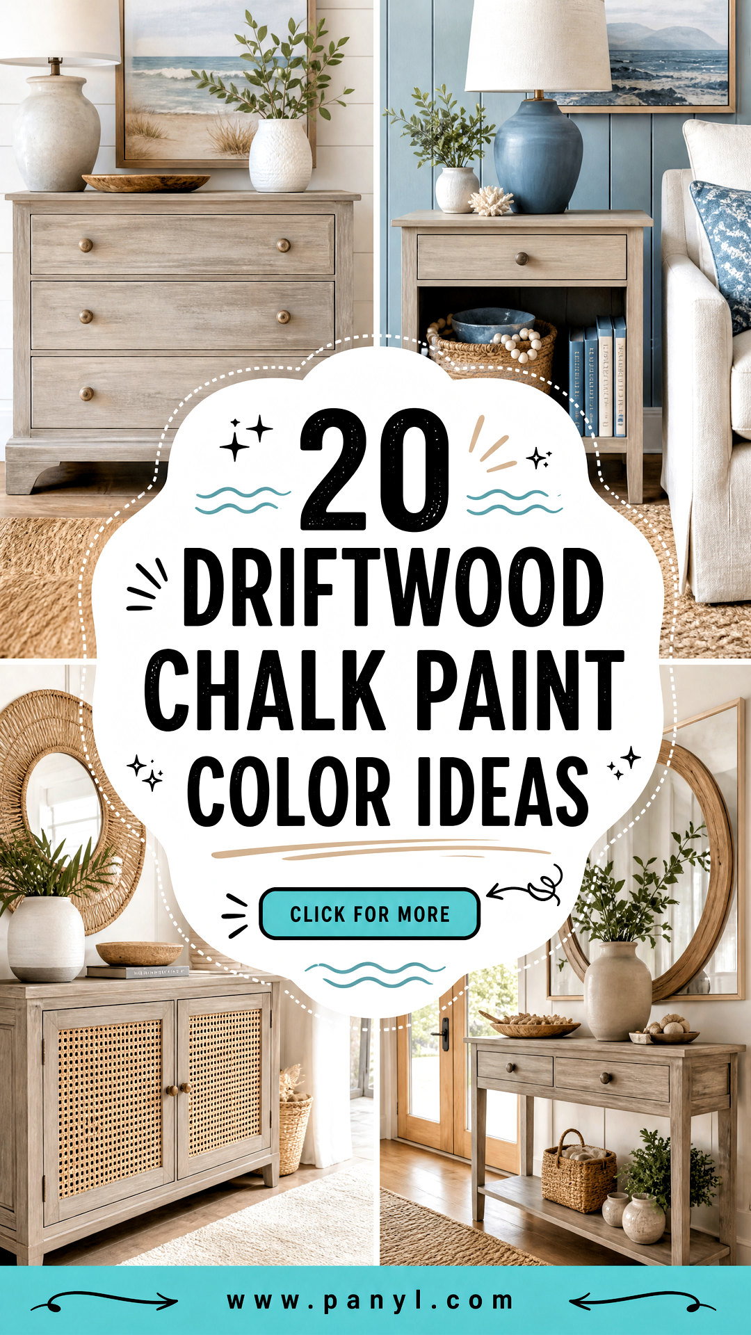 20 Driftwood Chalk Paint Color Ideas for Easy Coastal Charm - 20 Driftwood Chalk Paint Color Ideas for Easy Coastal Charm