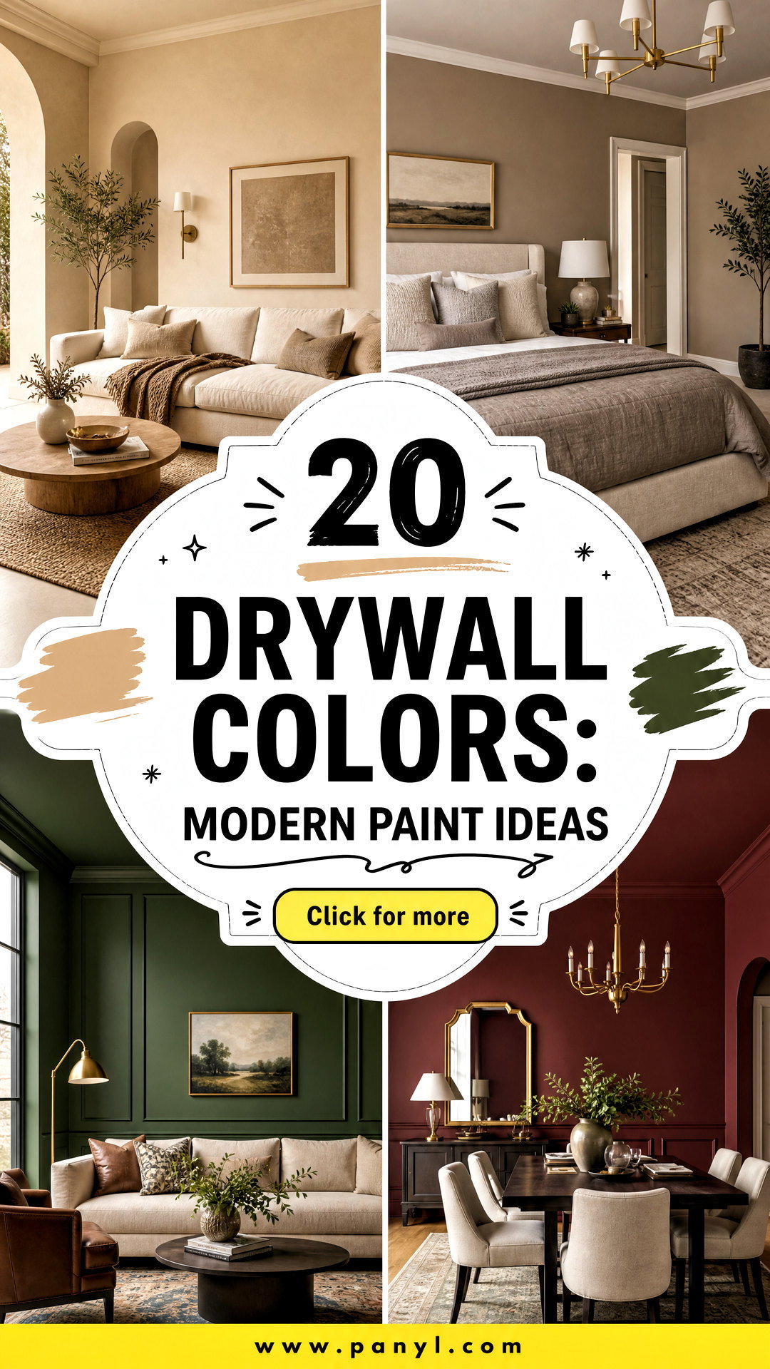20 Drywall Colors Modern Paint Ideas for Every Interior Style - 20 Drywall Colors: Modern Paint Ideas for Every Interior Style