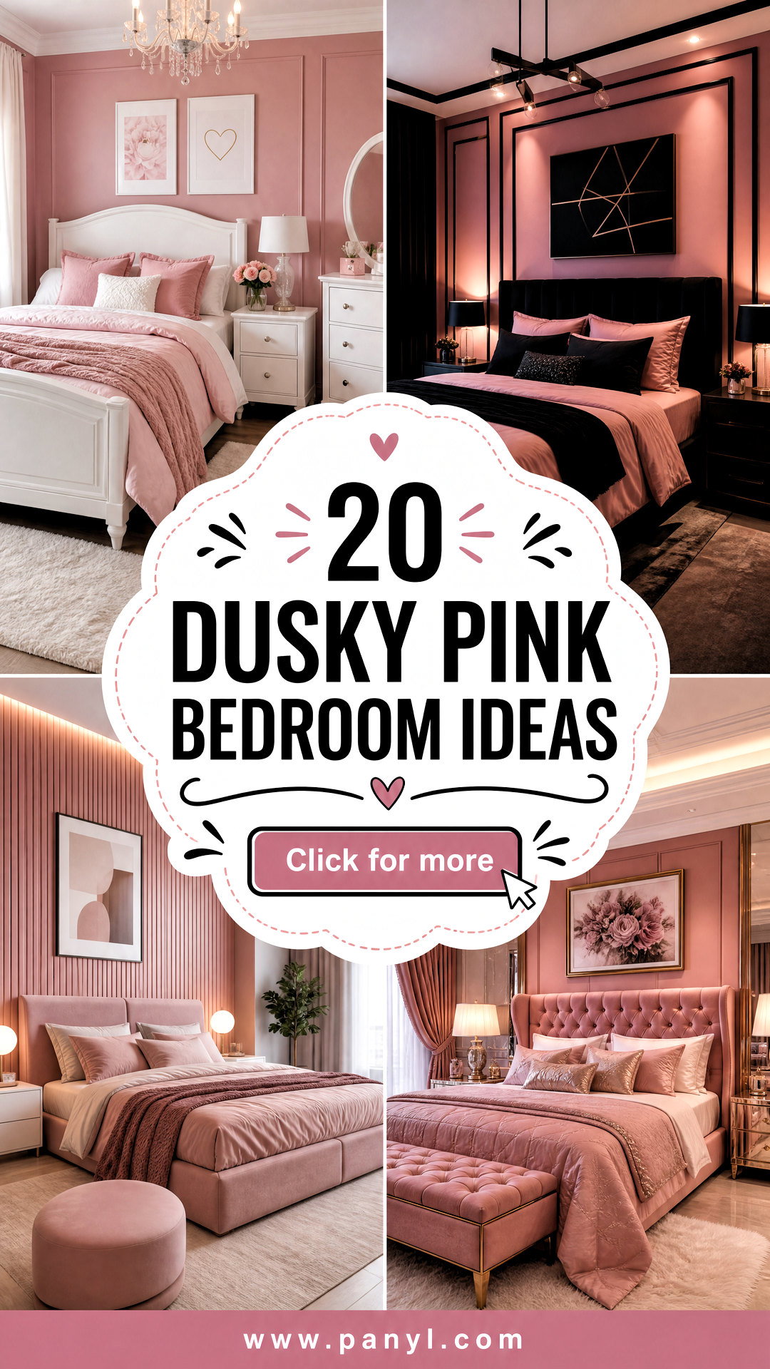 20 Dusky Pink Bedroom Ideas for a Warm Romantic Retreat - 20 Dusky Pink Bedroom Ideas for a Warm, Romantic Retreat
