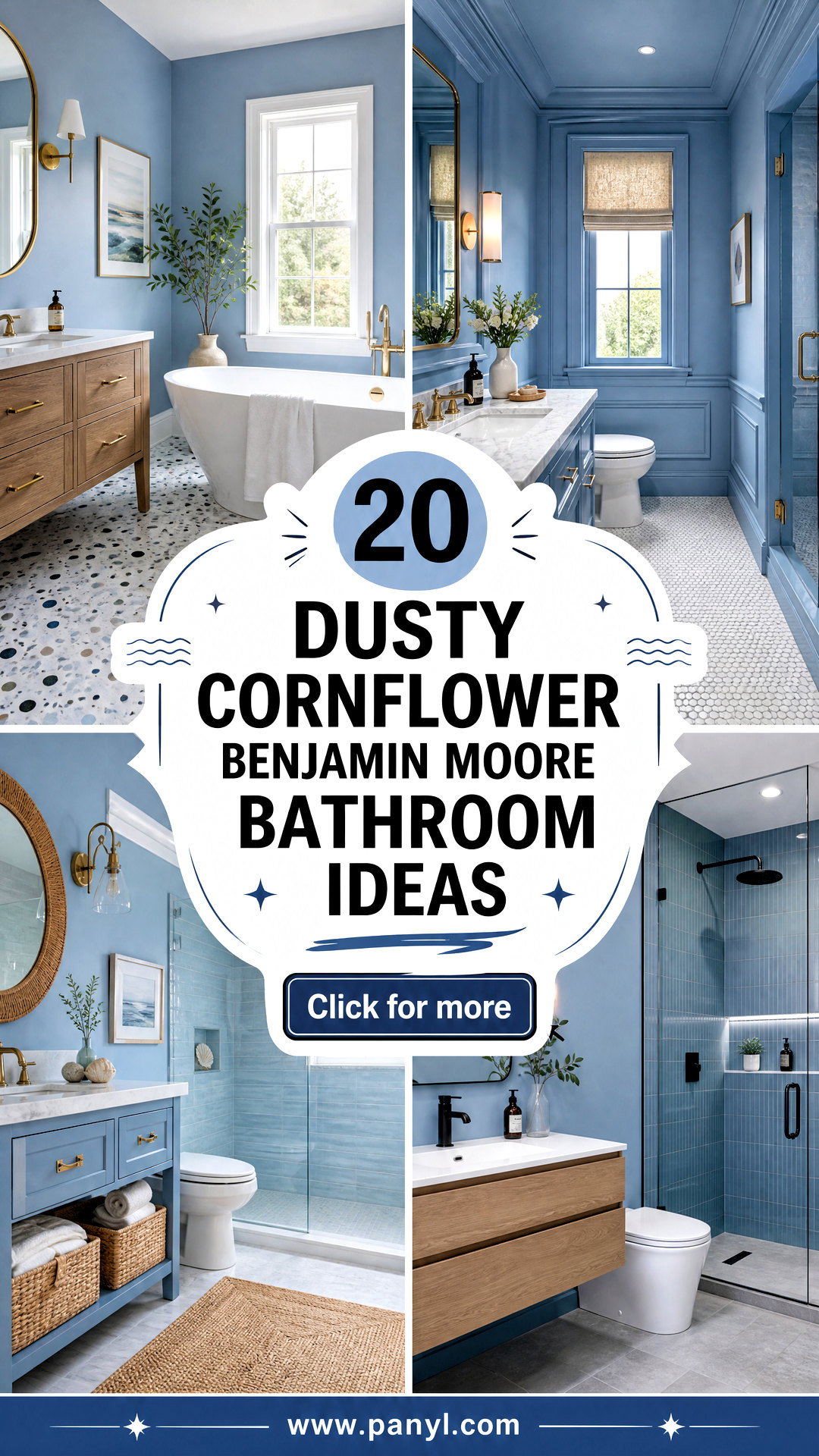 20 Dusty Cornflower Benjamin Moore Bathroom Ideas Serene Style - 20 Dusty Cornflower Benjamin Moore Bathroom Ideas: Serene Style