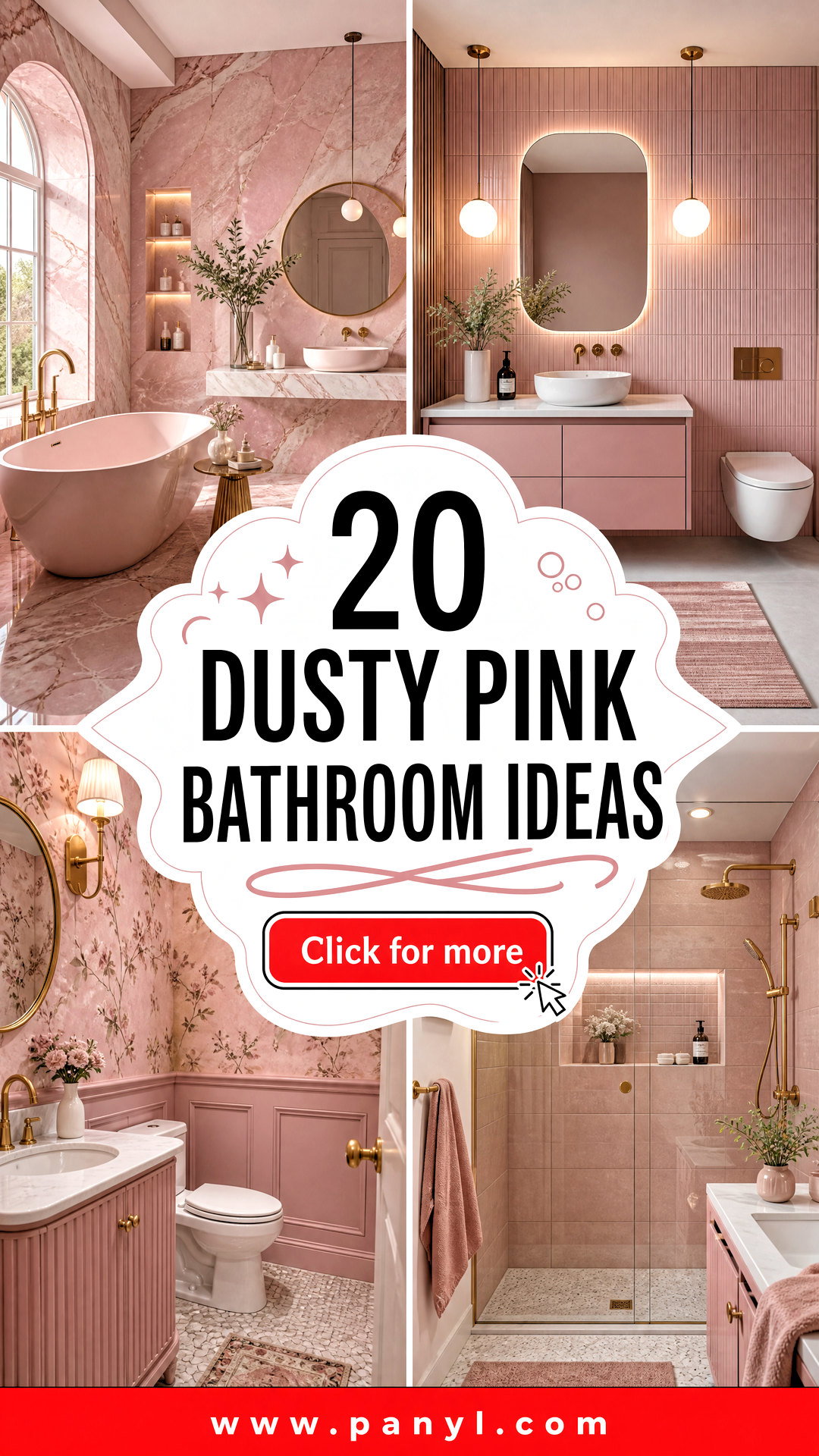 20 Dusty Pink Bathroom Ideas for a Soft Spa-Like Refresh - 20 Dusty Pink Bathroom Ideas for a Soft, Spa-Like Refresh