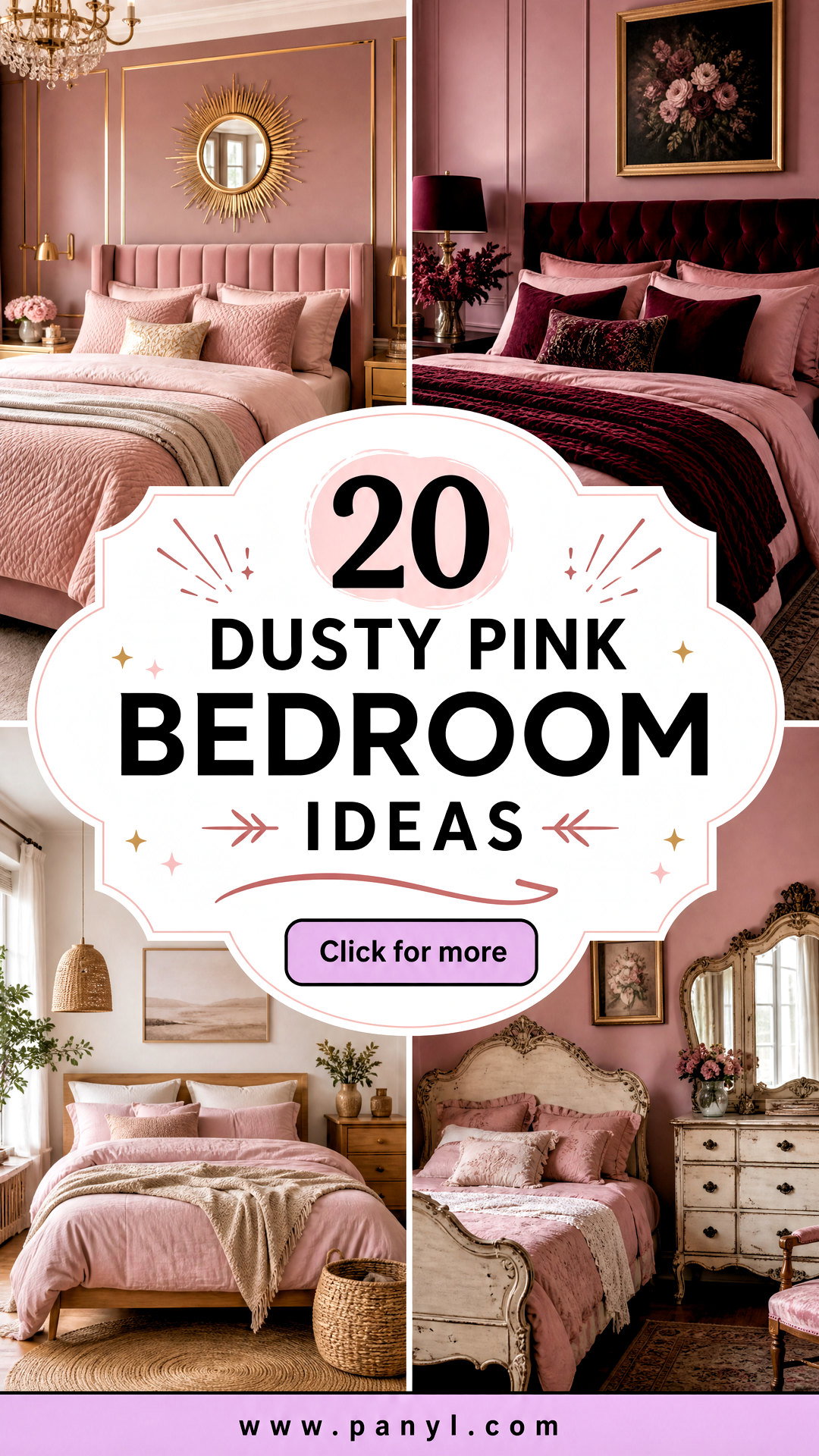 20 Dusty Pink Bedroom Ideas for a Calm Romantic Retreat - 20 Dusty Pink Bedroom Ideas for a Calm, Romantic Retreat