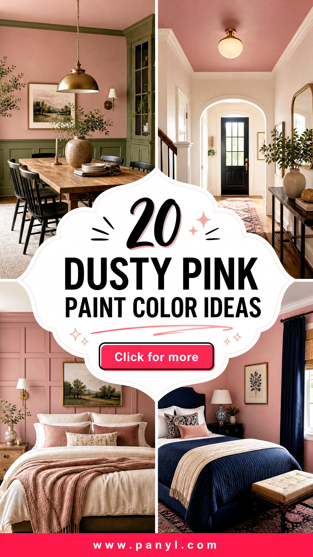 20 Dusty Pink Paint Color Ideas for a Soft Stylish Home - 20 Dusty Pink Paint Color Ideas for a Soft, Stylish Home