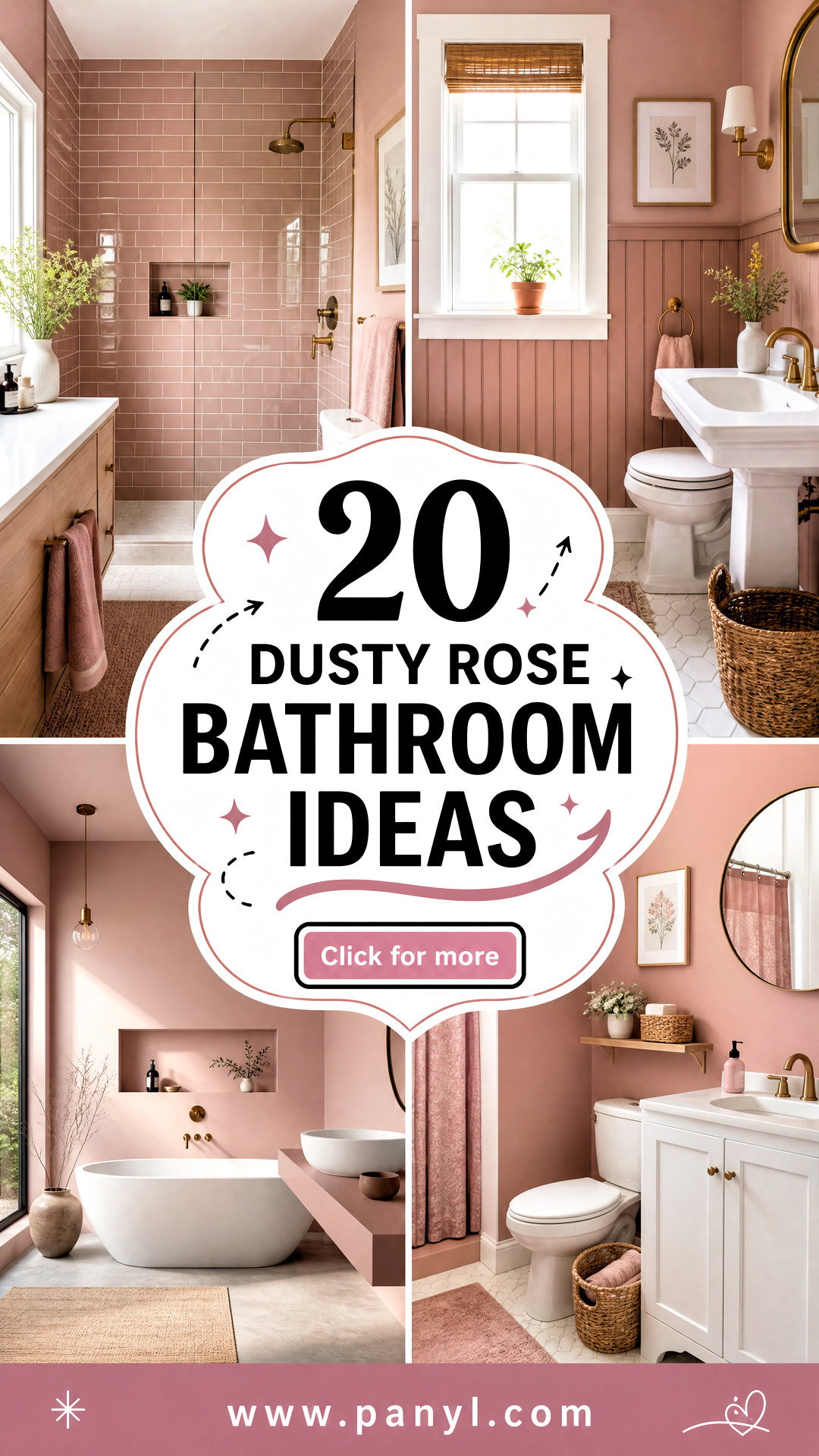 20 Dusty Rose Bathroom Ideas for a Calm Polished Escape - 20 Dusty Rose Bathroom Ideas for a Calm, Polished Escape