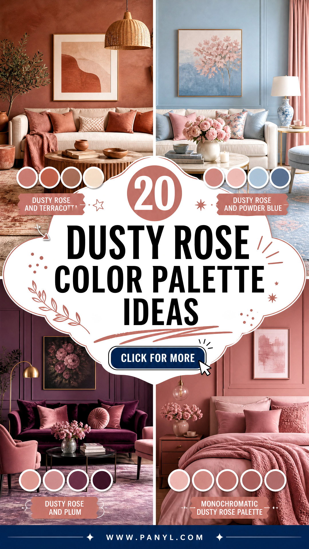 20 Dusty Rose Color Palette Ideas for Chic Timeless Decor - 20 Dusty Rose Color Palette Ideas for Chic, Timeless Decor