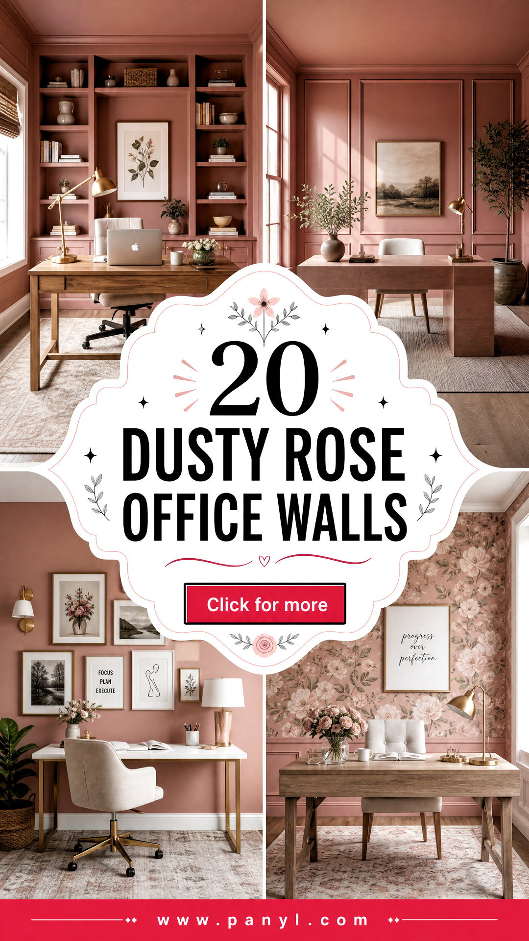 20 Dusty Rose Office Walls Chic Ideas for a Calmer Workspace - 20 Dusty Rose Office Walls: Chic Ideas for a Calmer Workspace