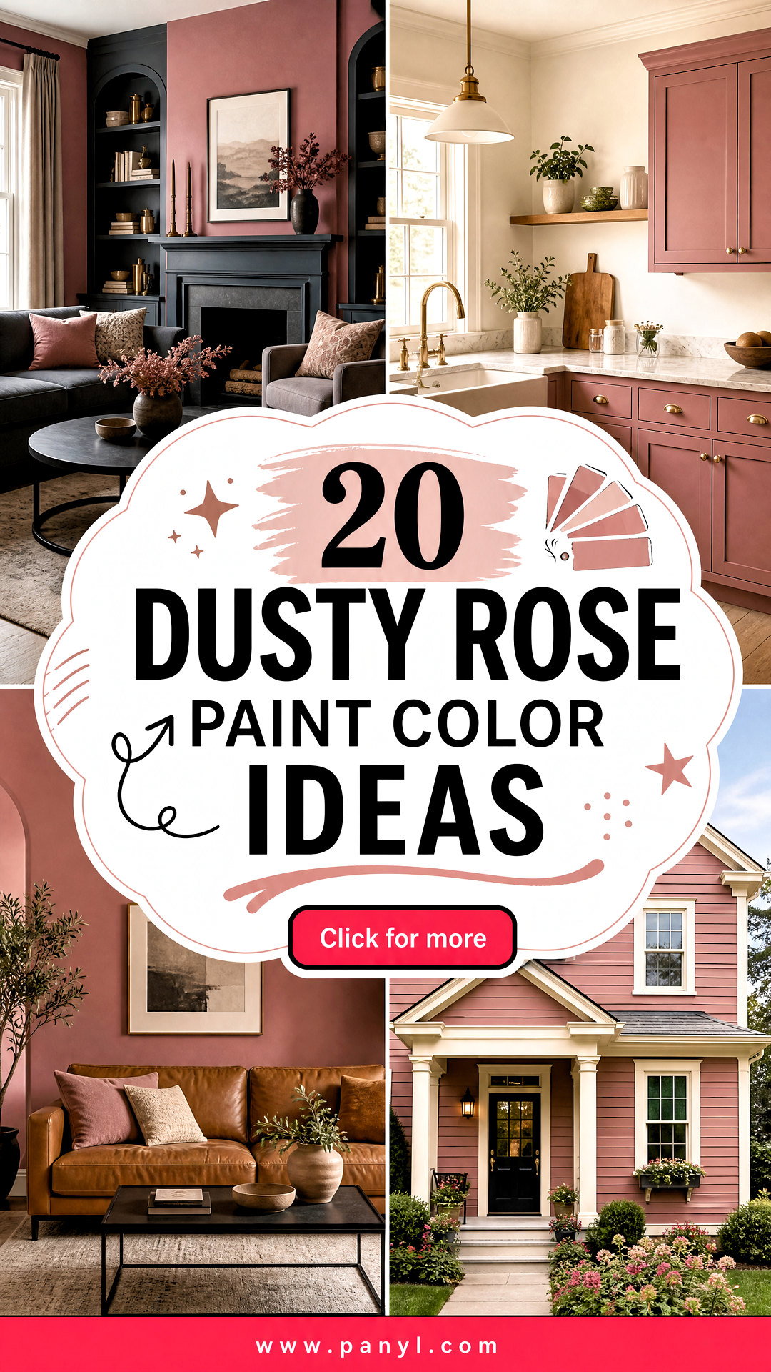 20 Dusty Rose Paint Color Ideas for Warm Elegant Rooms - 20 Dusty Rose Paint Color Ideas for Warm, Elegant Rooms