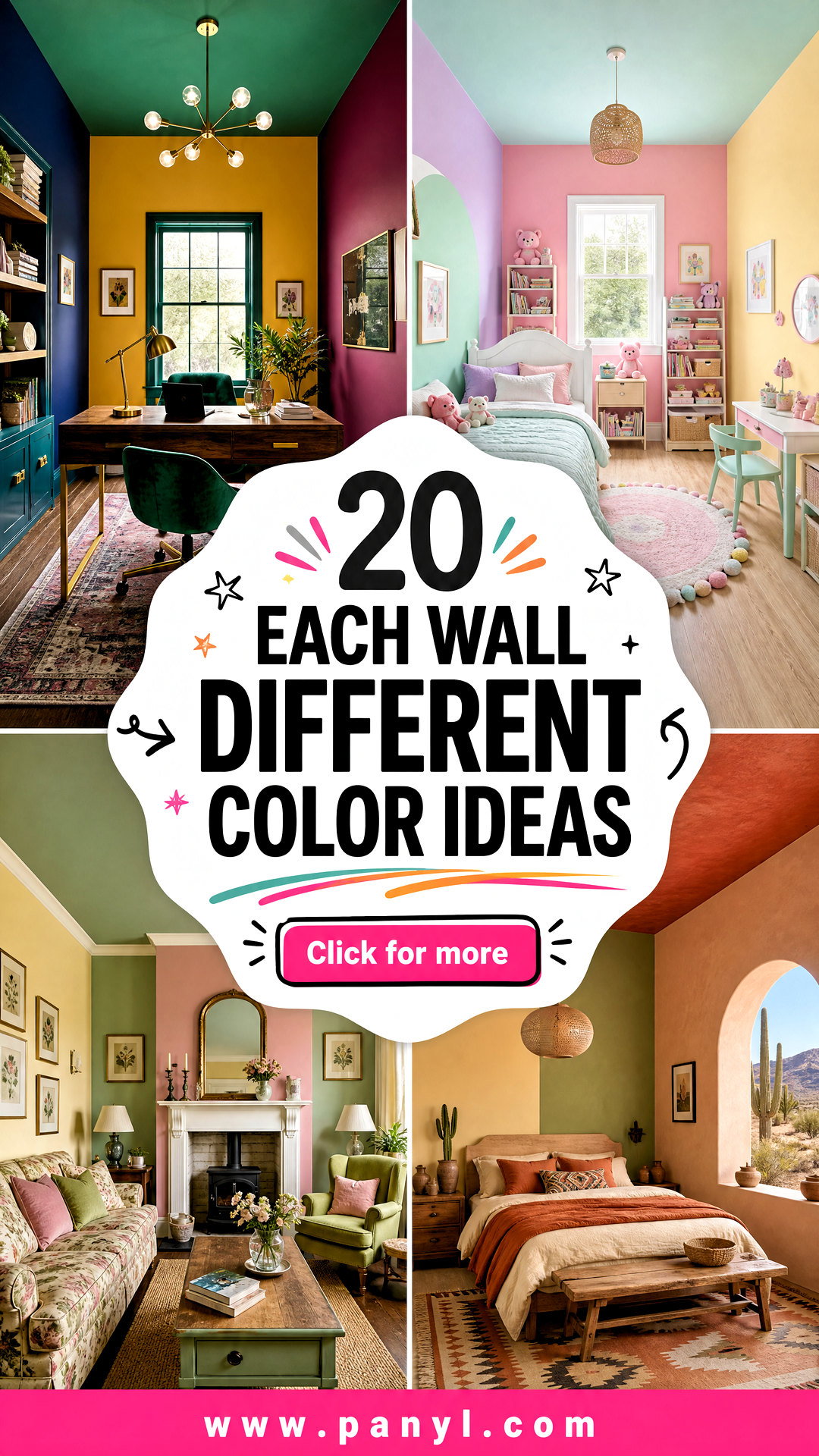 20 Each Wall Different Color Ideas Creative Color Design Tips - 20 Each Wall Different Color Ideas: Creative Color Design Tips