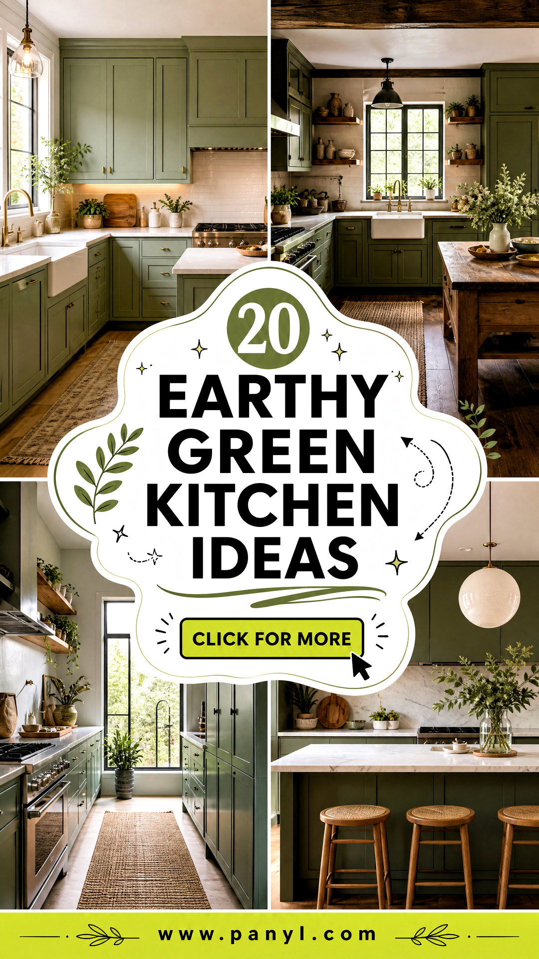 20 Earthy Green Kitchen Ideas for a Fresh Grounded Space - 20 Earthy Green Kitchen Ideas for a Fresh, Grounded Space