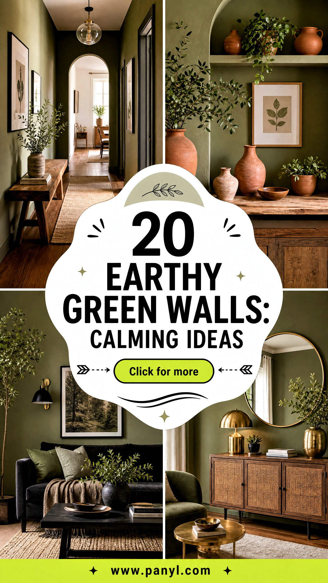 20 Earthy Green Walls Calming Ideas for Nature-Inspired Rooms - 20 Earthy Green Walls: Calming Ideas for Nature-Inspired Rooms