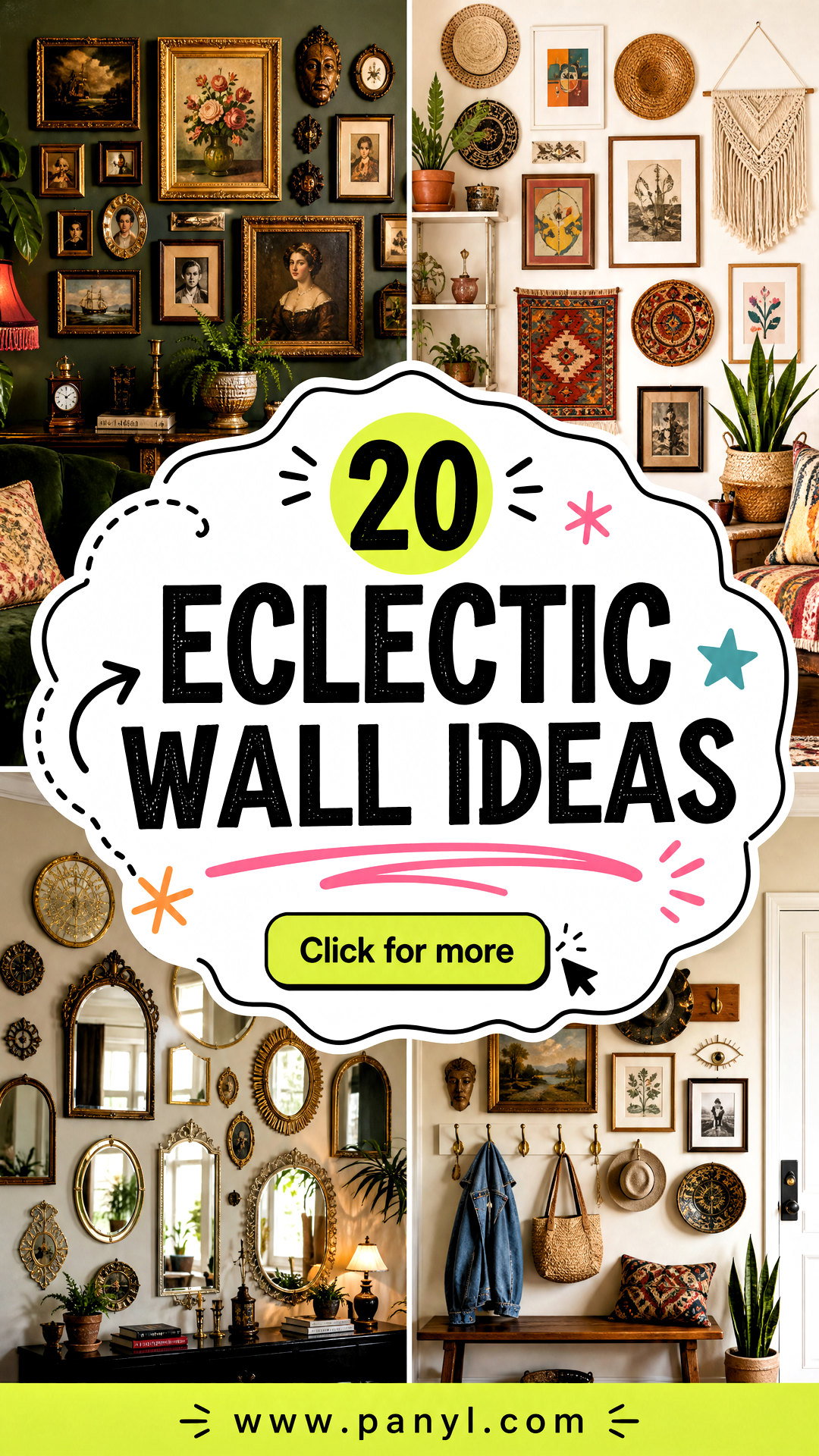 20 Eclectic Wall Ideas for a Collected Creative Stylish Home - 20 Eclectic Wall Ideas for a Collected, Creative, Stylish Home