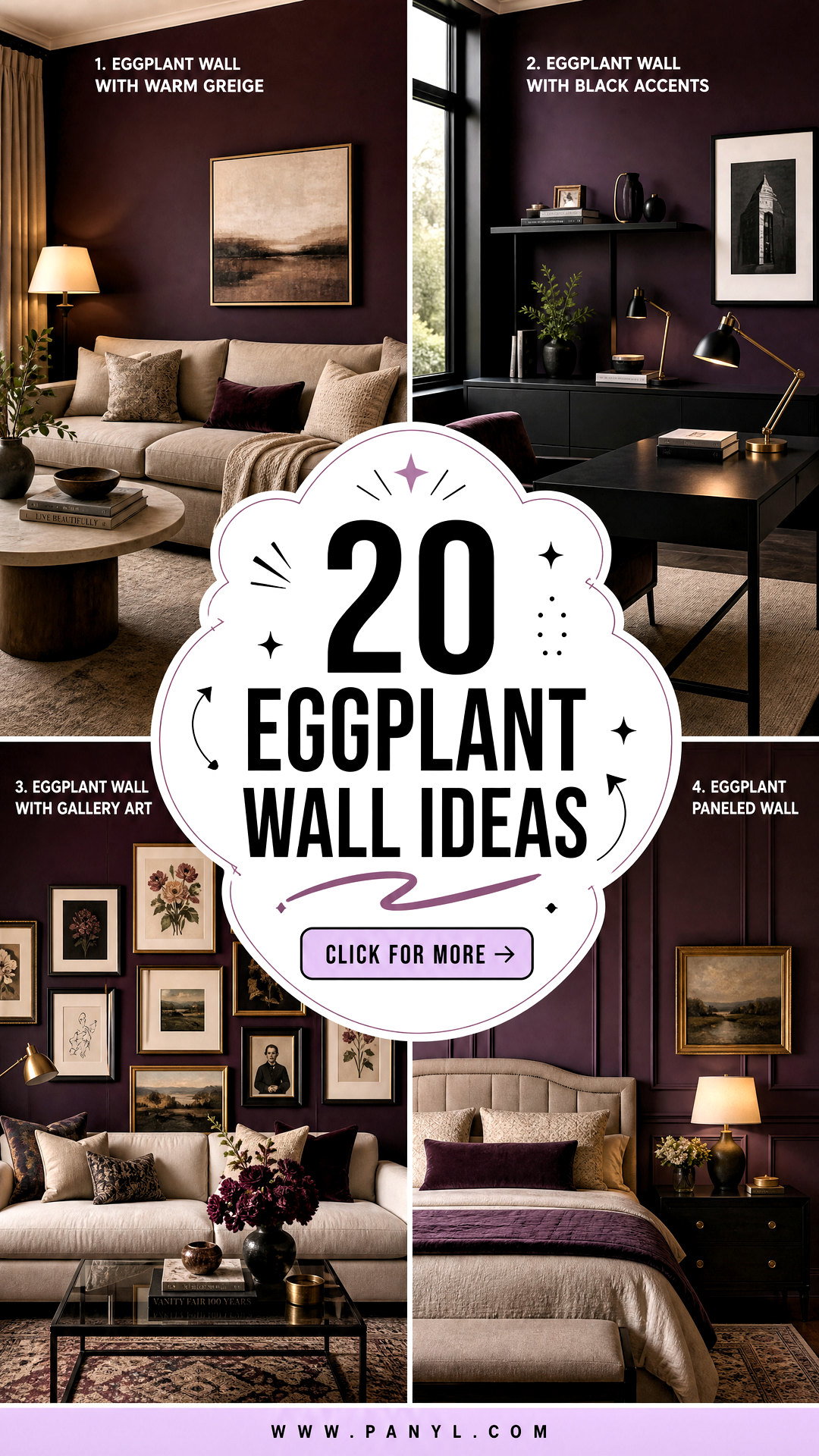 20 Eggplant Wall Ideas Bold Inspiration for Stylish Rooms - 20 Eggplant Wall Ideas: Bold Inspiration for Stylish Rooms