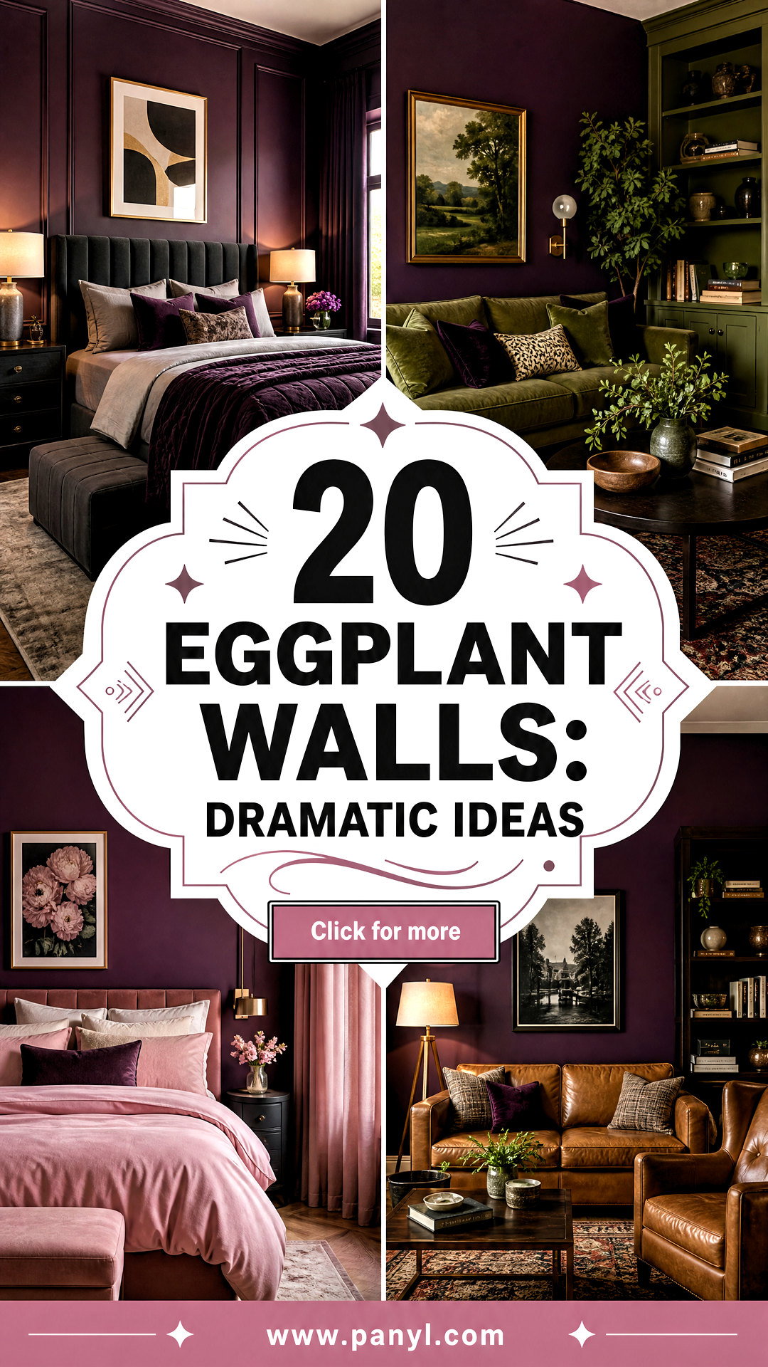 20 Eggplant Walls Dramatic Ideas for Sophisticated Rooms - 20 Eggplant Walls: Dramatic Ideas for Sophisticated Rooms