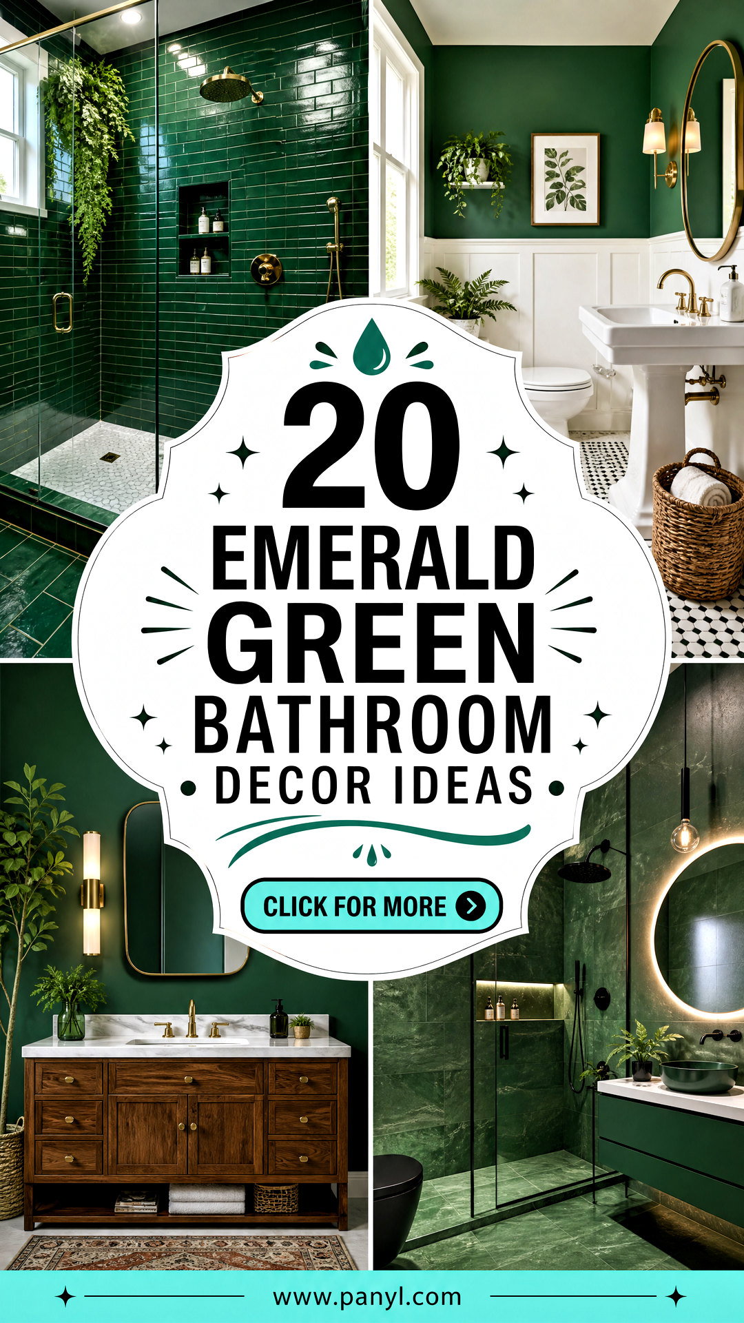 20 Emerald Green Bathroom Decor Ideas for an Easy Luxe Refresh - 20 Emerald Green Bathroom Decor Ideas for an Easy Luxe Refresh