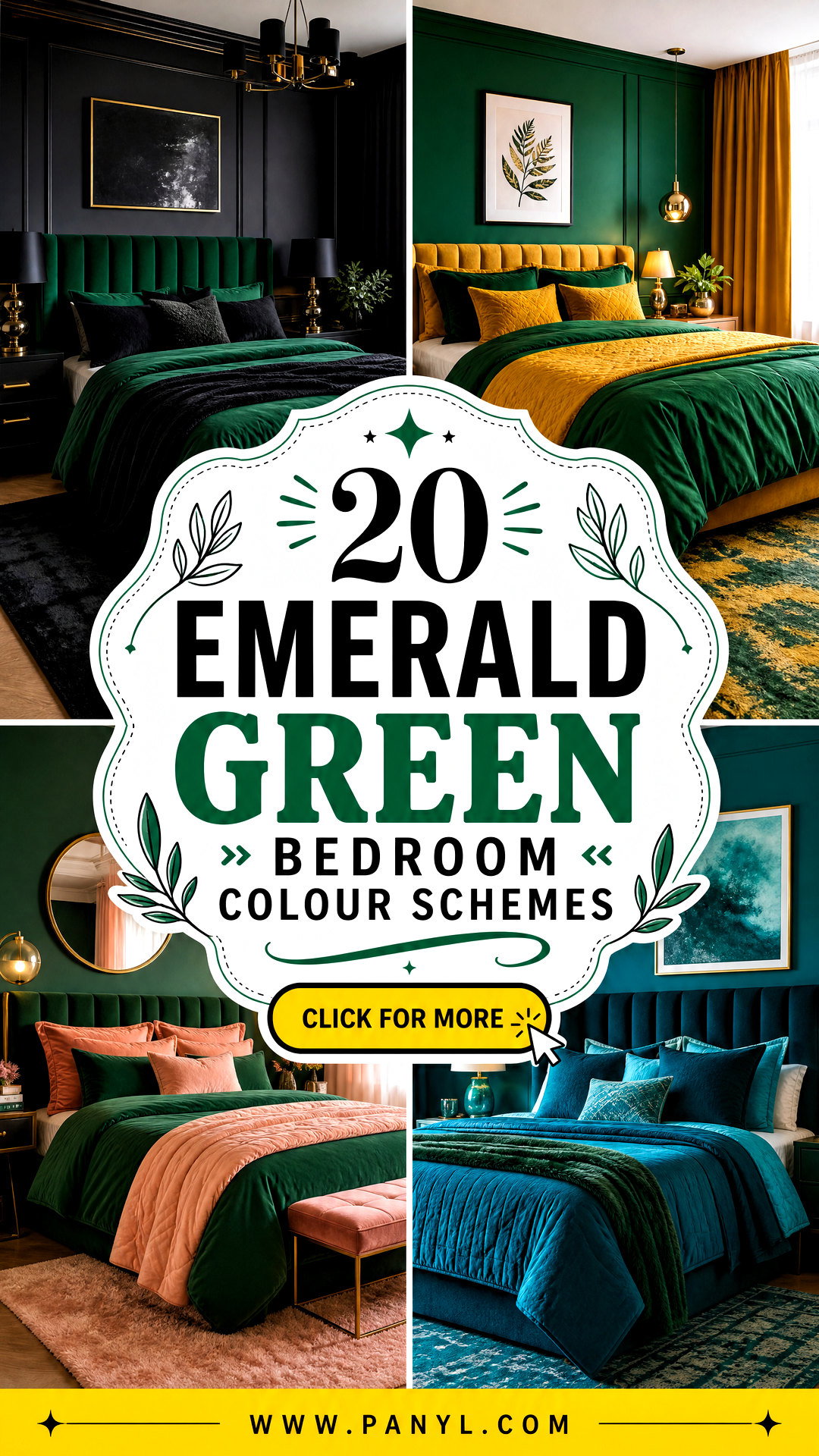 20 Emerald Green Bedroom Colour Schemes for a Restful Retreat - 20 Emerald Green Bedroom Colour Schemes for a Restful Retreat
