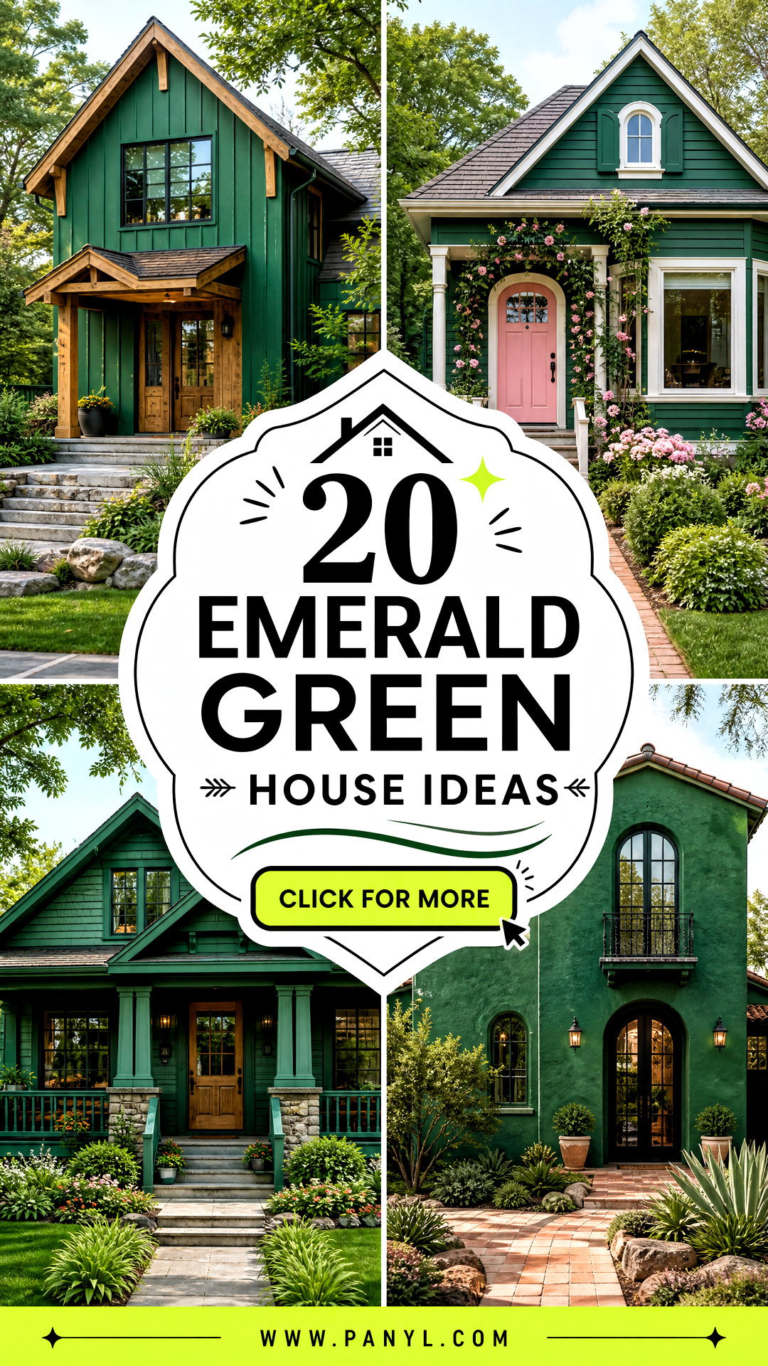 20 Emerald Green House Ideas for Bold Elegant Home Style - 20 Emerald Green House Ideas for Bold, Elegant Home Style