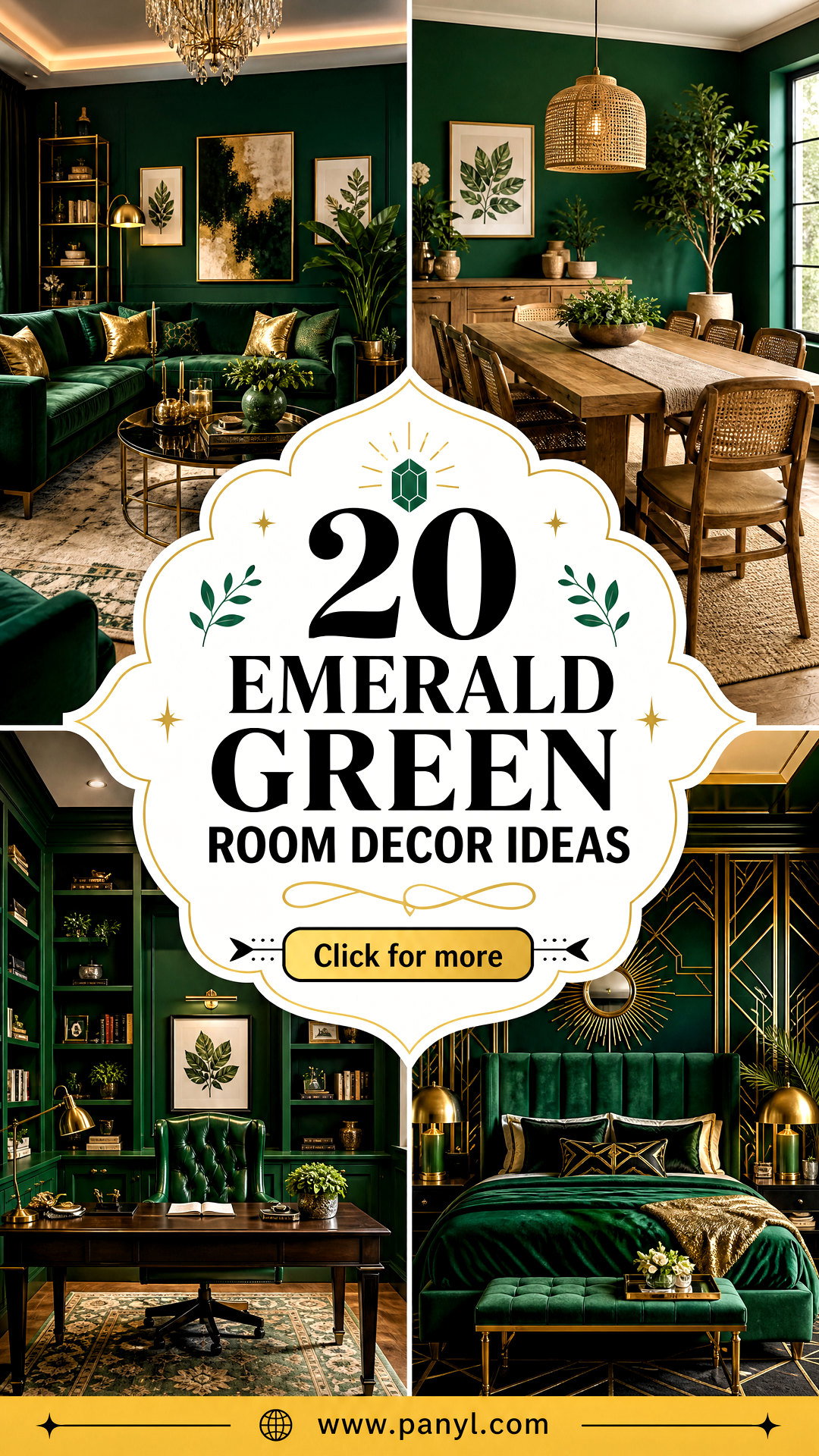 20 Emerald Green Room Decor Ideas for Bold Elegant Style - 20 Emerald Green Room Decor Ideas for Bold, Elegant Style