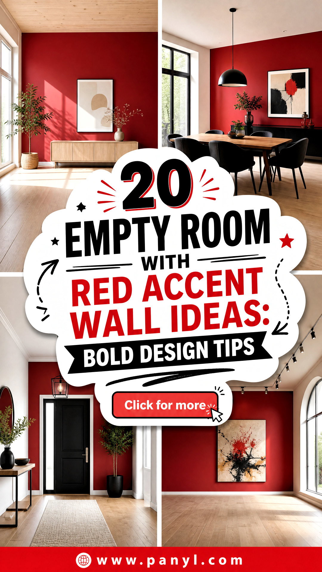20 Empty Room With Red Accent Wall Ideas Bold Design Tips - 20 Empty Room With Red Accent Wall Ideas: Bold Design Tips
