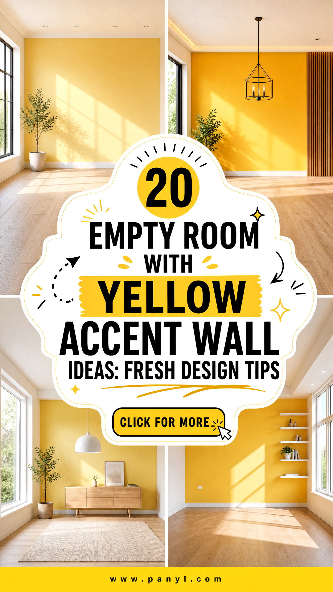 20 Empty Room With Yellow Accent Wall Ideas Fresh Design Tips - 20 Empty Room With Yellow Accent Wall Ideas: Fresh Design Tips