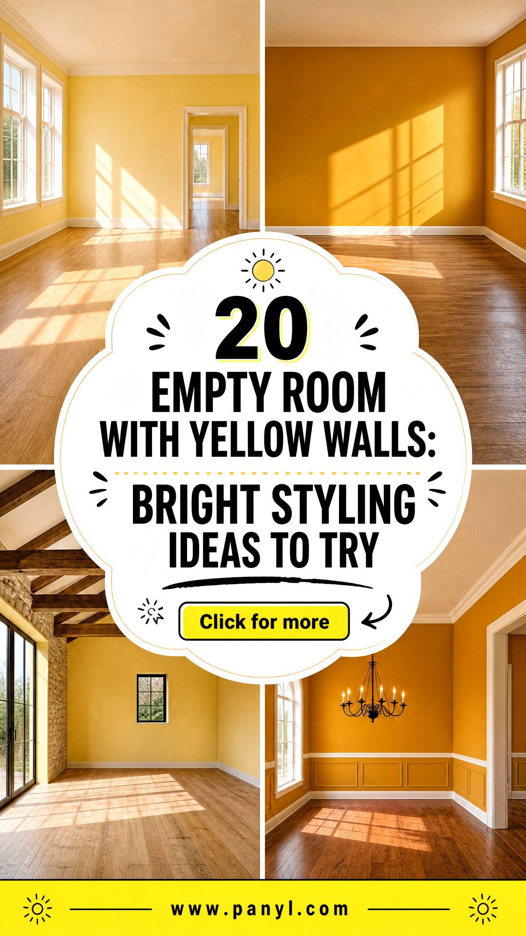 20 Empty Room With Yellow Walls Bright Styling Ideas to Try - 20 Empty Room With Yellow Walls: Bright Styling Ideas to Try