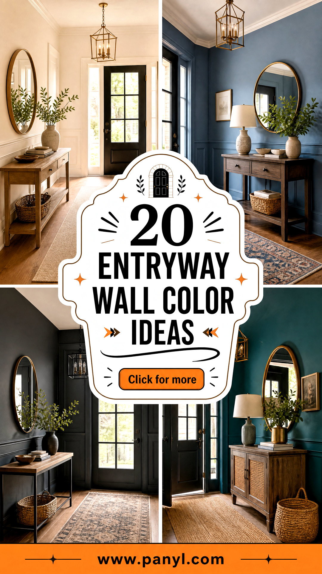 20 Entryway Wall Color Ideas for a Warm Stylish Welcome - 20 Entryway Wall Color Ideas for a Warm, Stylish Welcome