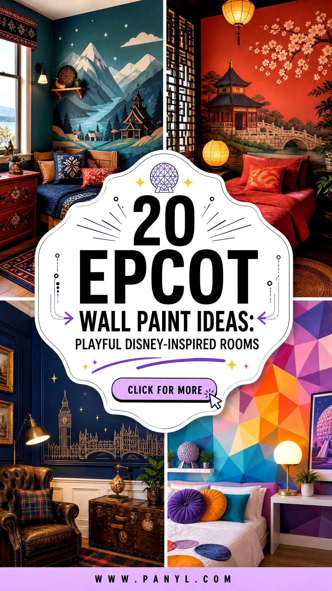 20 Epcot Wall Paint Ideas Playful Disney-Inspired Rooms - 20 Epcot Wall Paint Ideas: Playful Disney-Inspired Rooms
