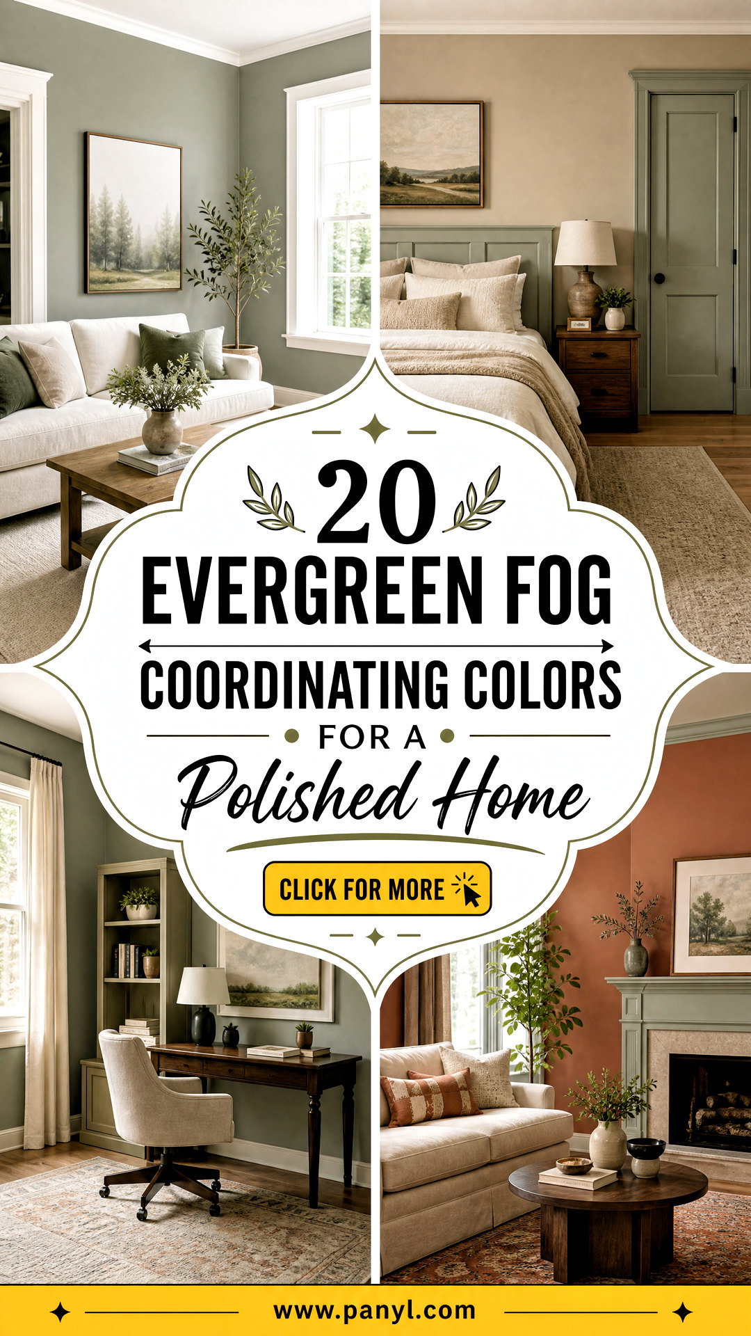 20 Evergreen Fog Coordinating Colors for a Polished Home - 20 Evergreen Fog Coordinating Colors for a Polished Home