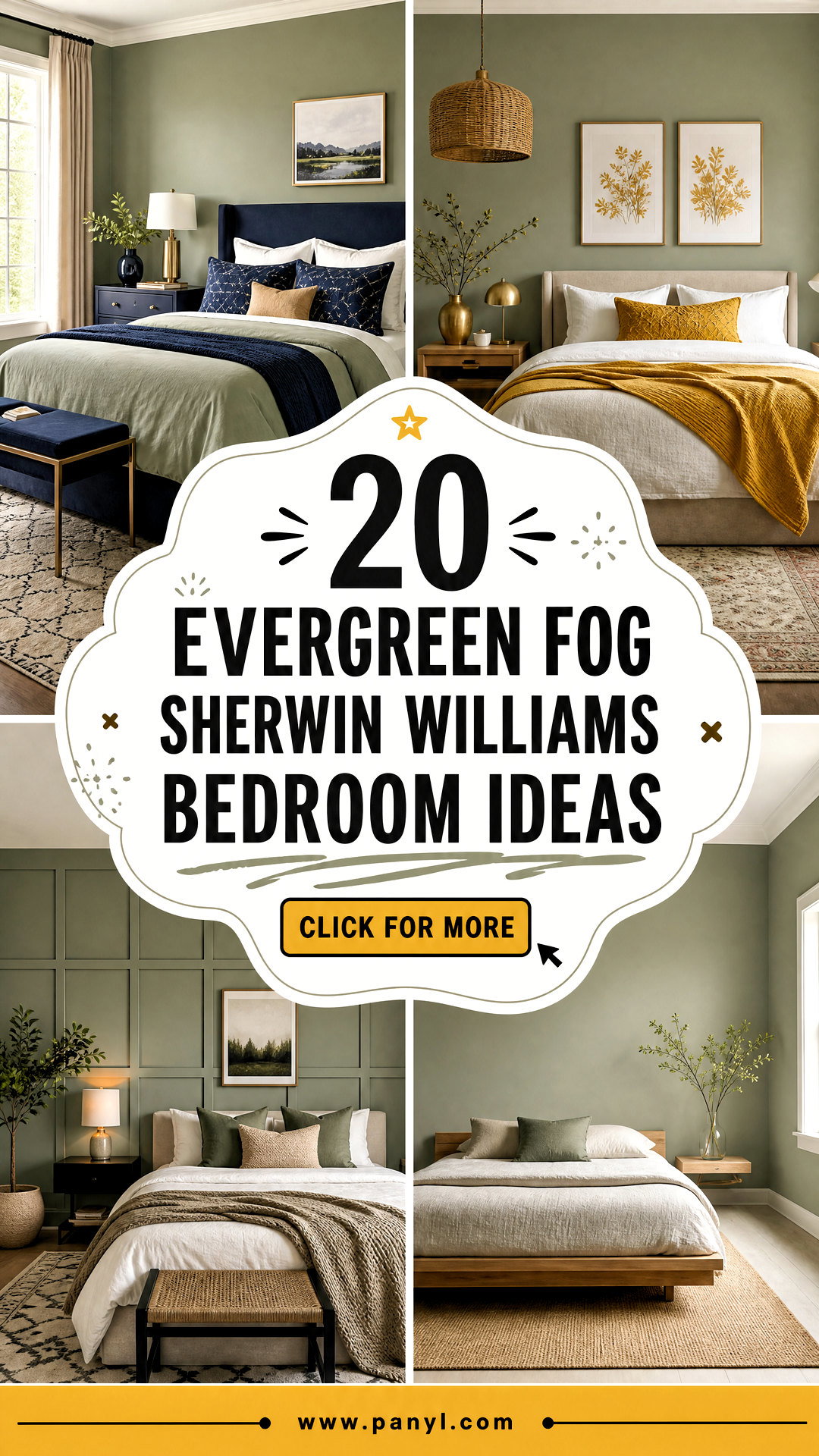 20 Evergreen Fog Sherwin Williams Bedroom Ideas to Unwind - 20 Evergreen Fog Sherwin Williams Bedroom Ideas to Unwind