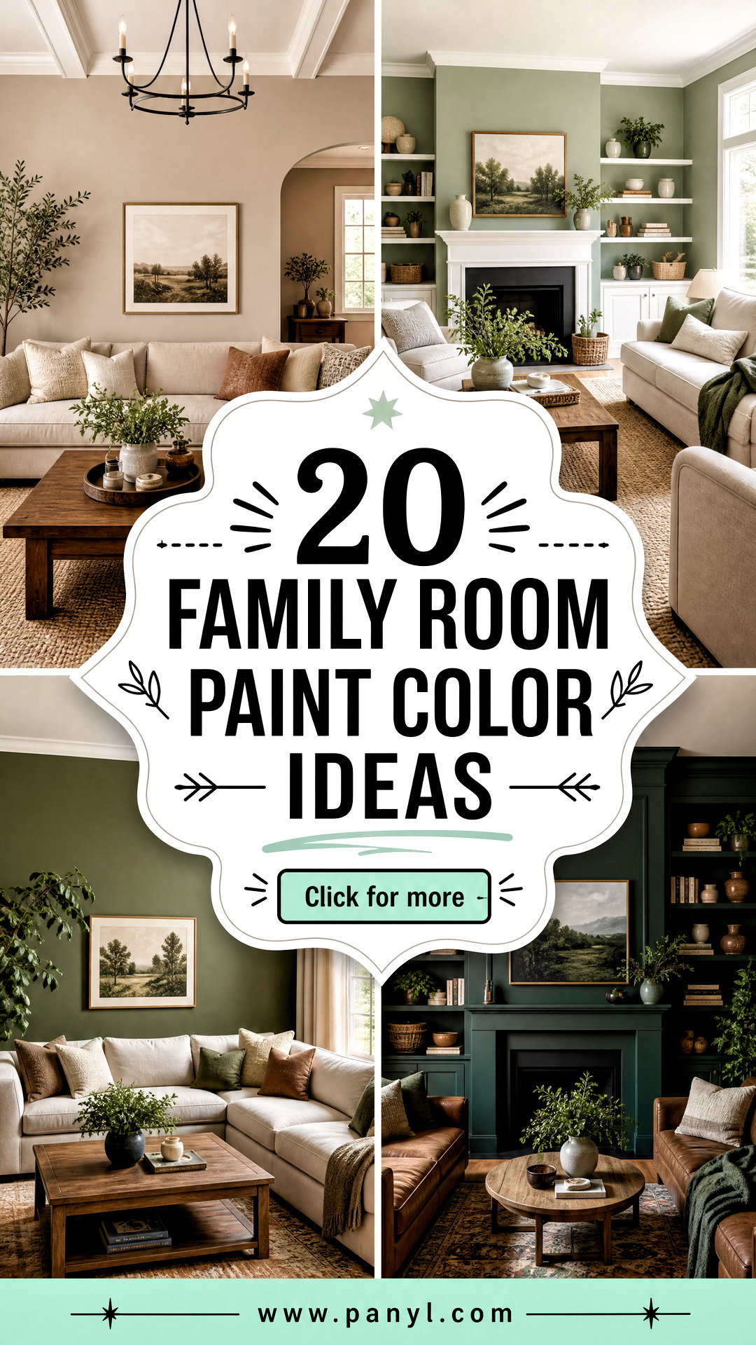 20 Family Room Paint Color Ideas for a Warm Welcoming Space - 20 Family Room Paint Color Ideas for a Warm, Welcoming Space