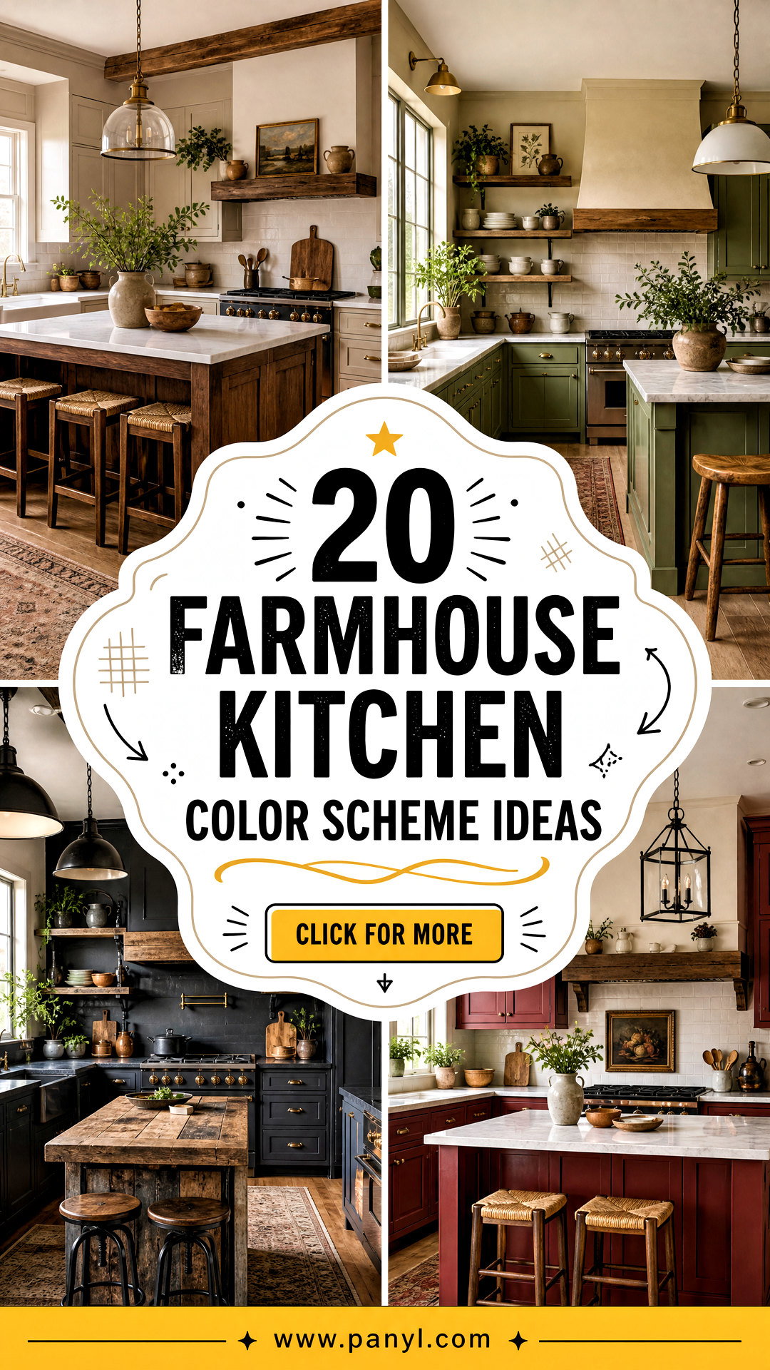 20 Farmhouse Kitchen Color Scheme Ideas for a Cozy Update - 20 Farmhouse Kitchen Color Scheme Ideas for a Cozy Update