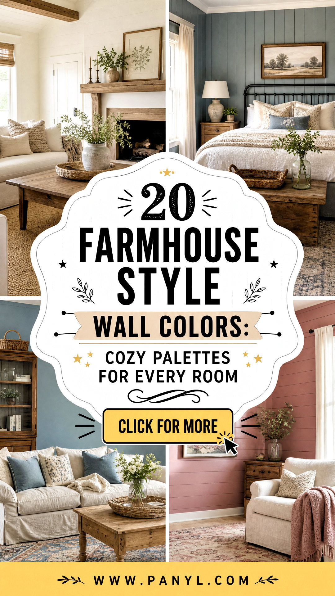20 Farmhouse Style Wall Colors Cozy Palettes for Every Room - 20 Farmhouse Style Wall Colors: Cozy Palettes for Every Room