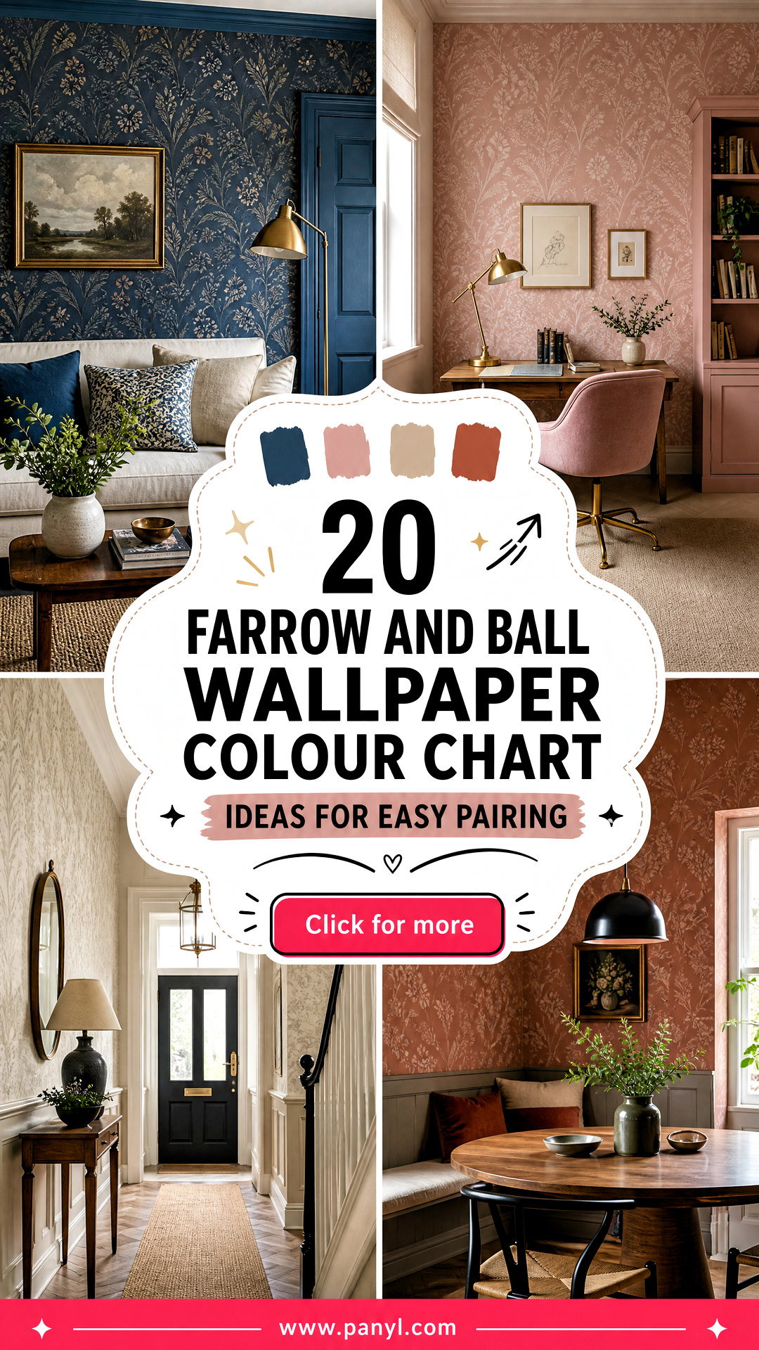 20 Farrow And Ball Wallpaper Colour Chart Ideas for Easy Pairing - 20 Farrow And Ball Wallpaper Colour Chart Ideas for Easy Pairing