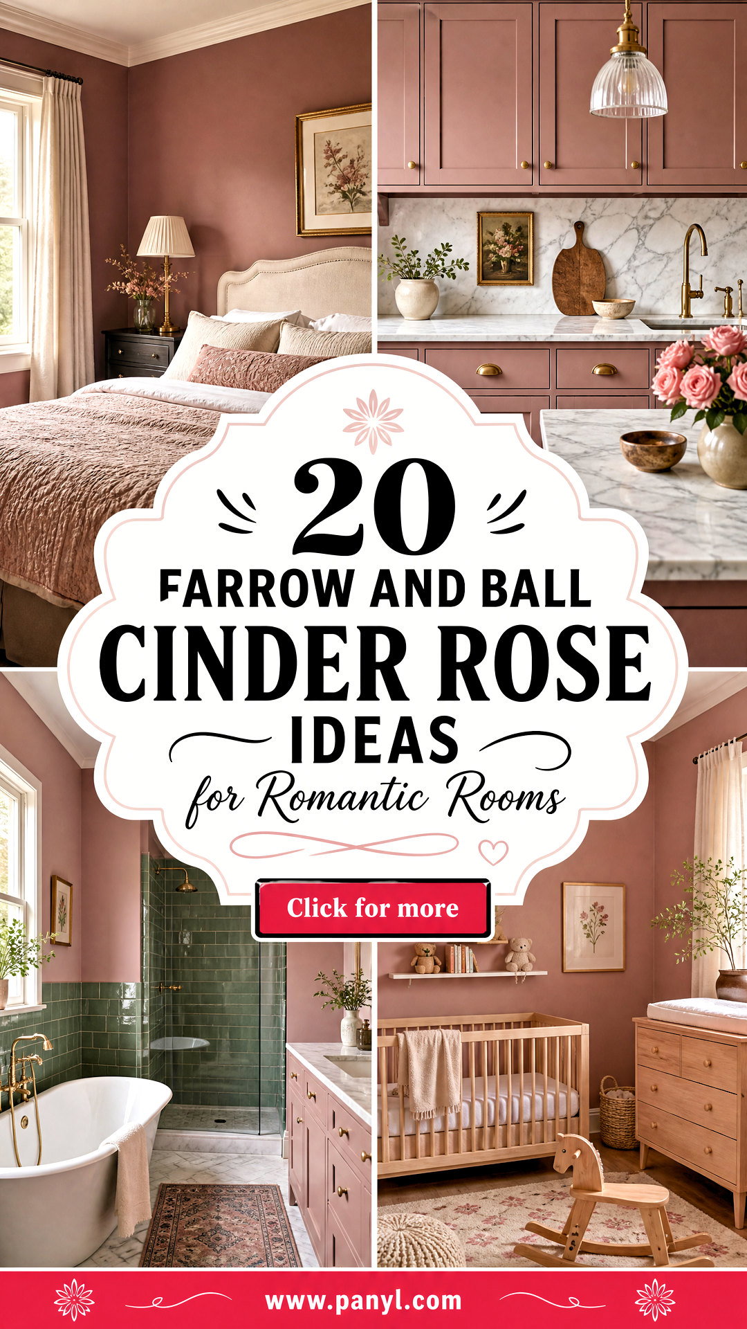20 Farrow and Ball Cinder Rose Ideas for Romantic Rooms - 20 Farrow and Ball Cinder Rose Ideas for Romantic Rooms