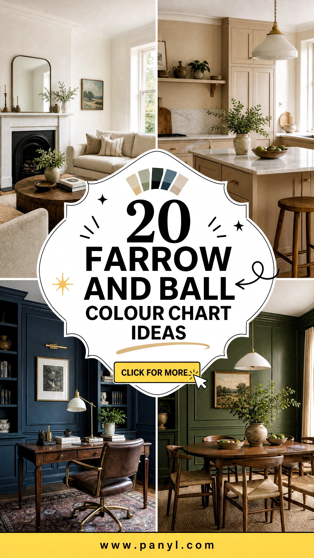 20 Farrow and Ball Colour Chart Ideas for Inspired Homes - 20 Farrow and Ball Colour Chart Ideas for Inspired Homes