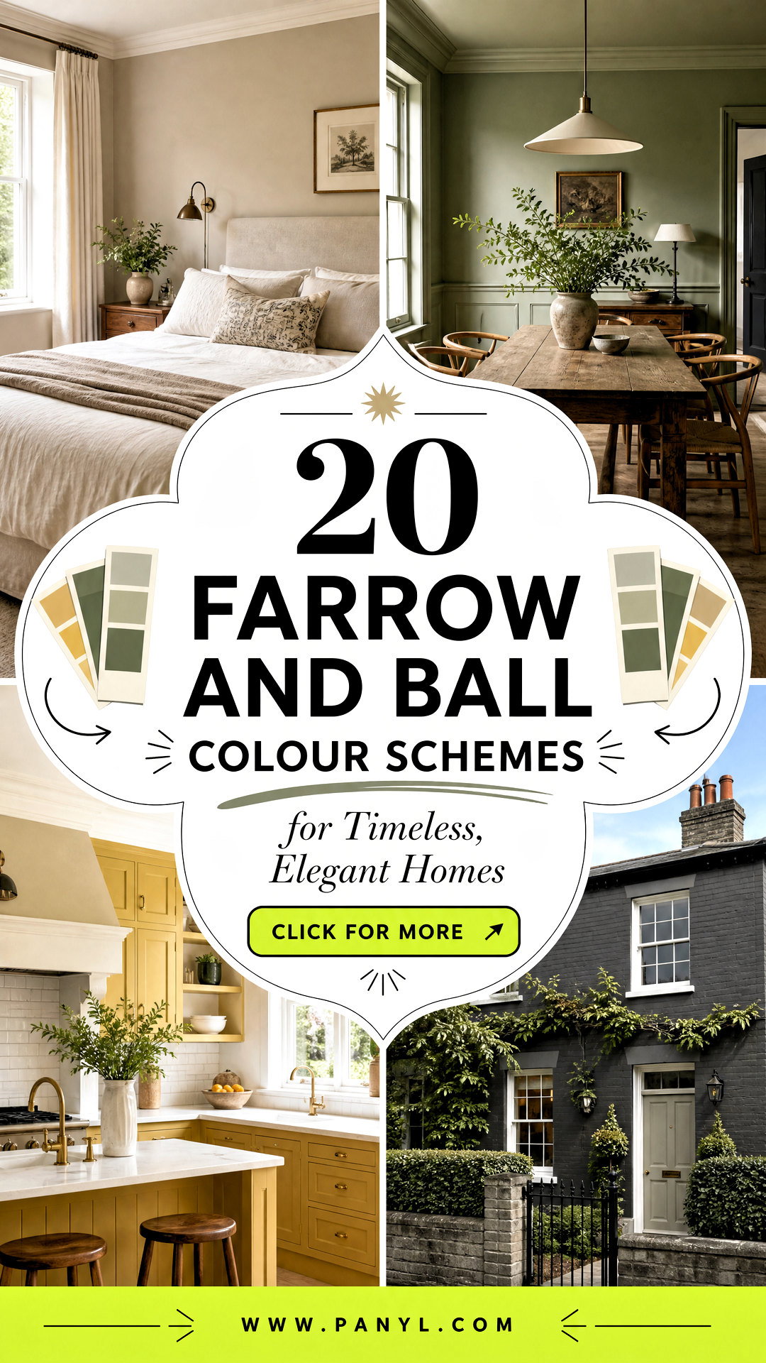 20 Farrow and Ball Colour Schemes for Timeless Elegant Homes - 20 Farrow and Ball Colour Schemes for Timeless, Elegant Homes