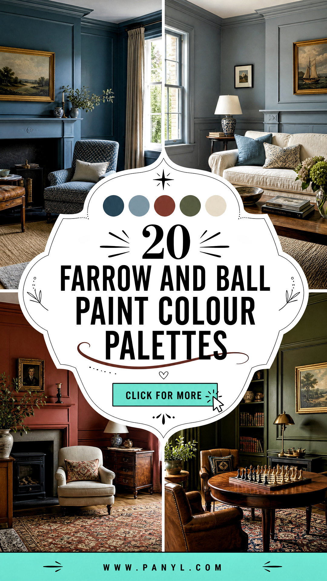 20 Farrow and Ball Paint Colour Palettes for Timeless Rooms - 20 Farrow and Ball Paint Colour Palettes for Timeless Rooms