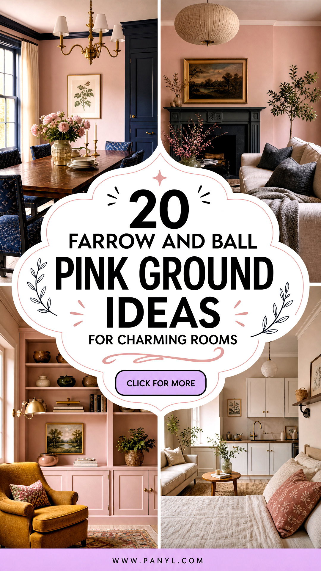 20 Farrow and Ball Pink Ground Ideas for Charming Rooms - 20 Farrow and Ball Pink Ground Ideas for Charming Rooms