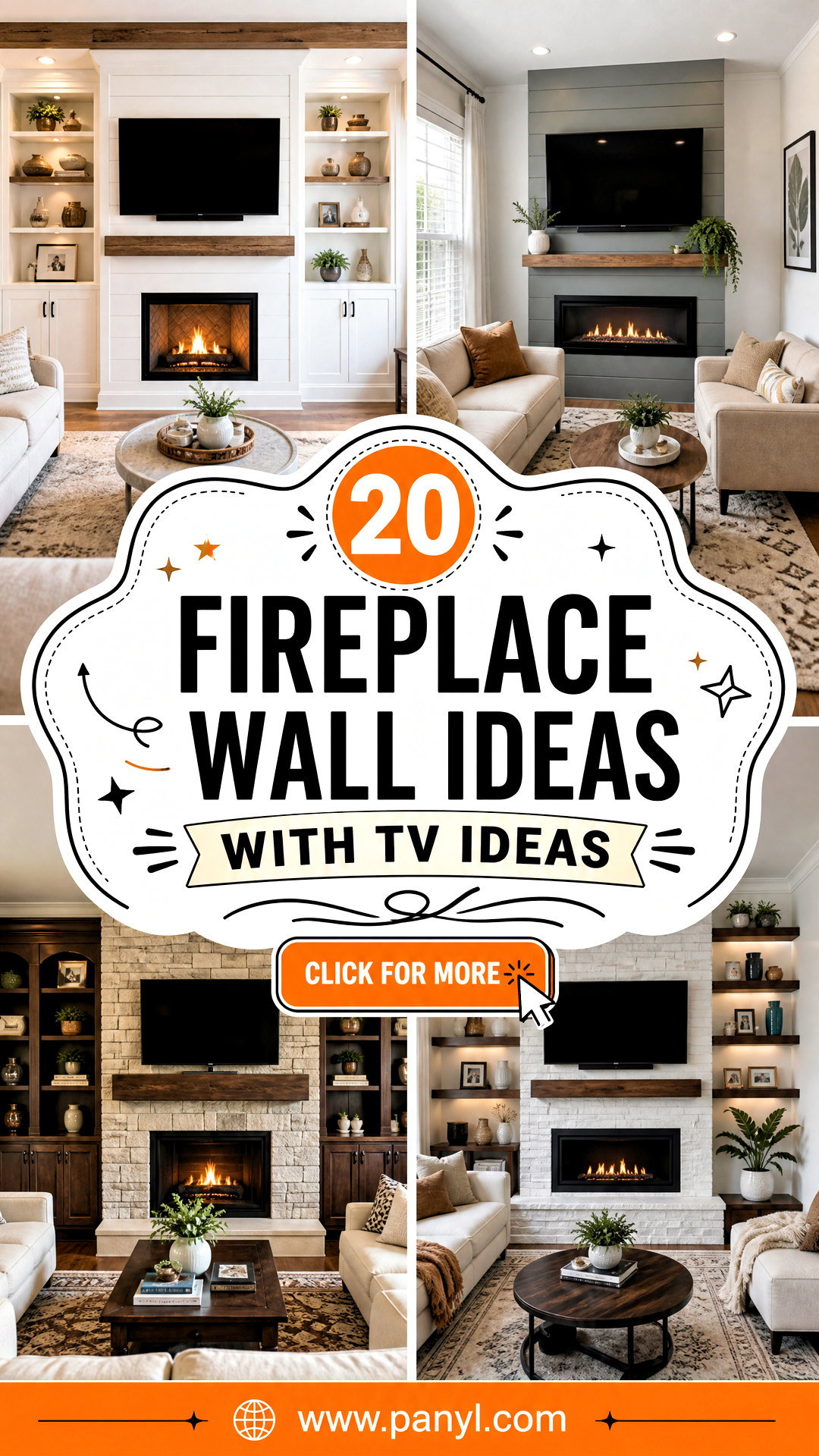 20 Fireplace Wall Ideas With TV Ideas for Stylish Rooms - 20 Fireplace Wall Ideas With TV Ideas for Stylish Rooms