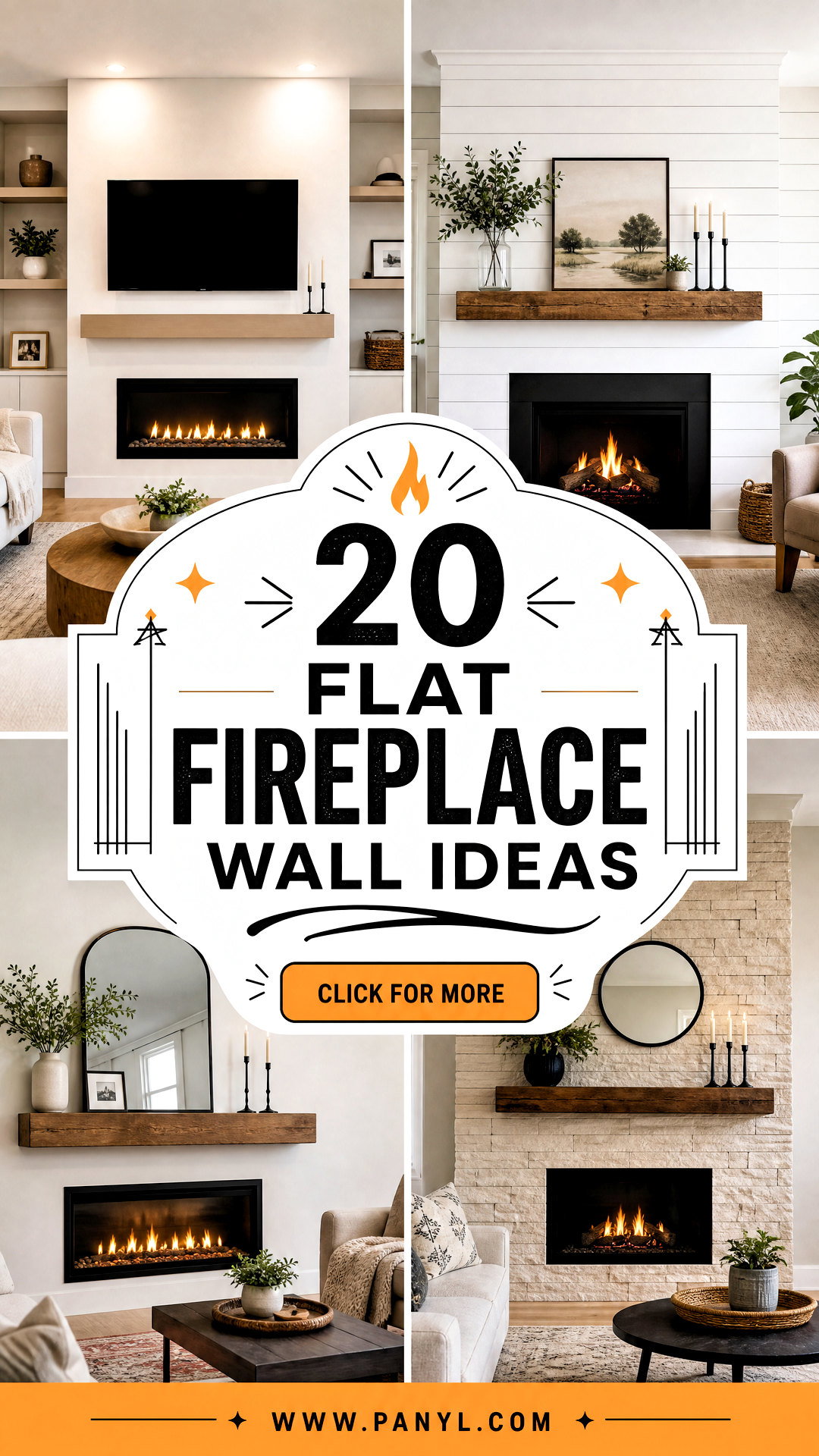 20 Flat Fireplace Wall Ideas for Sleek Cozy Living Rooms - 20 Flat Fireplace Wall Ideas for Sleek, Cozy Living Rooms