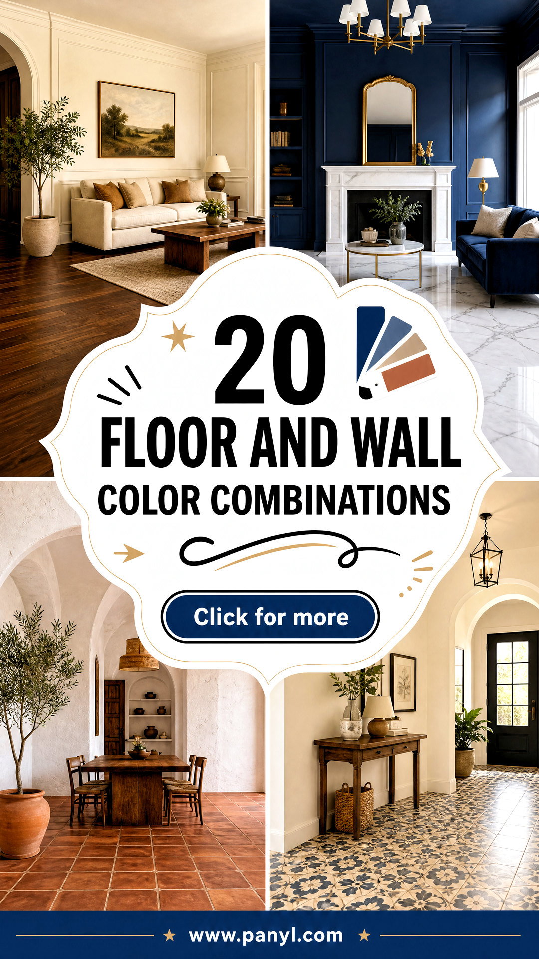 20 Floor and Wall Color Combinations for a Polished Home - 20 Floor and Wall Color Combinations for a Polished Home