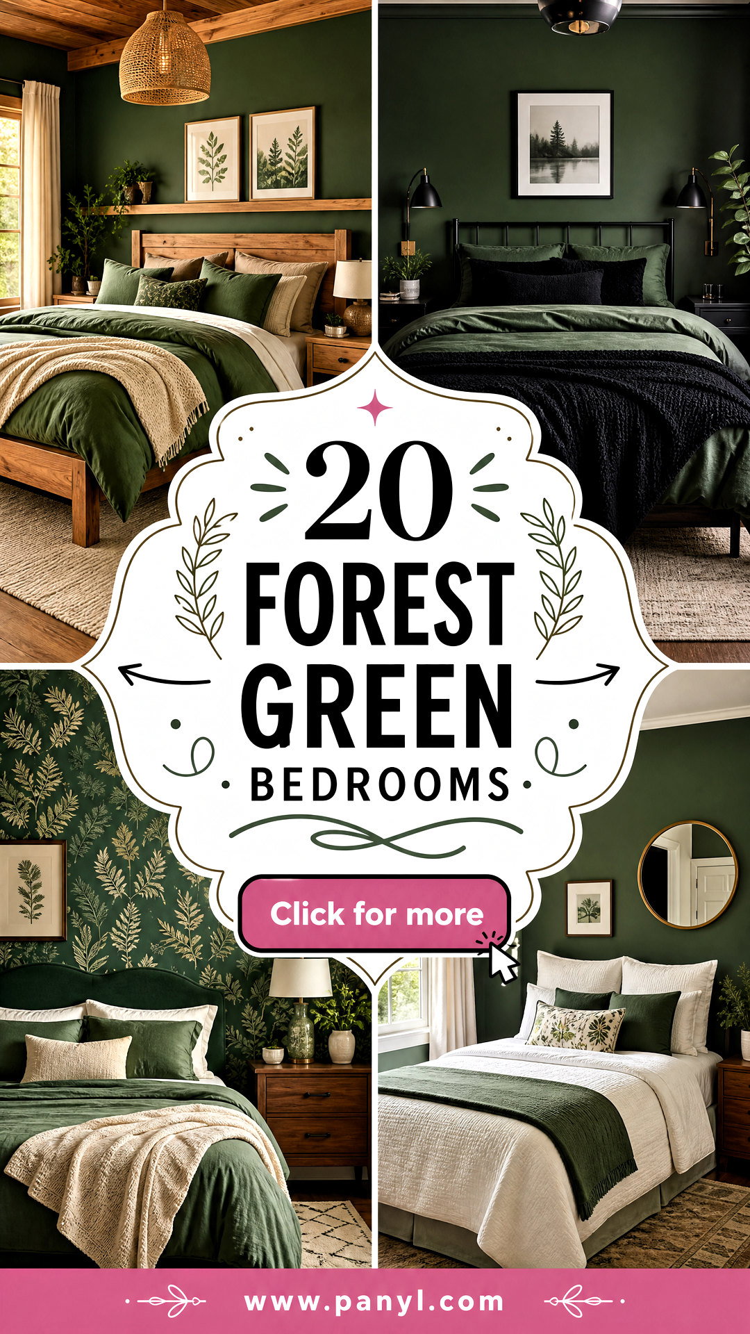 20 Forest Green Bedrooms With Cozy Sophisticated Style - 20 Forest Green Bedrooms With Cozy, Sophisticated Style