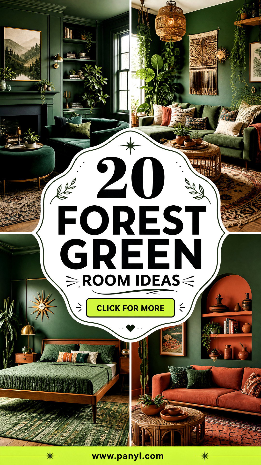 20 Forest Green Room Ideas for a Cozy Elevated Home - 20 Forest Green Room Ideas for a Cozy, Elevated Home