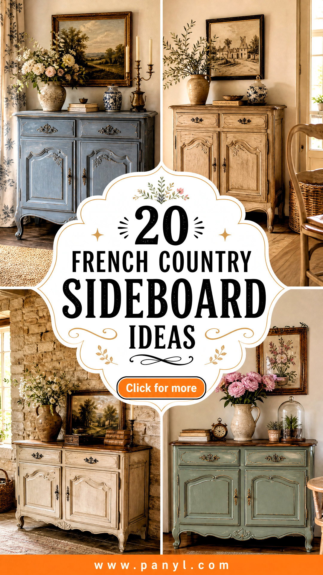 20 French Country Sideboard Ideas for Timeless Storage and Style - 20 French Country Sideboard Ideas for Timeless Storage and Style